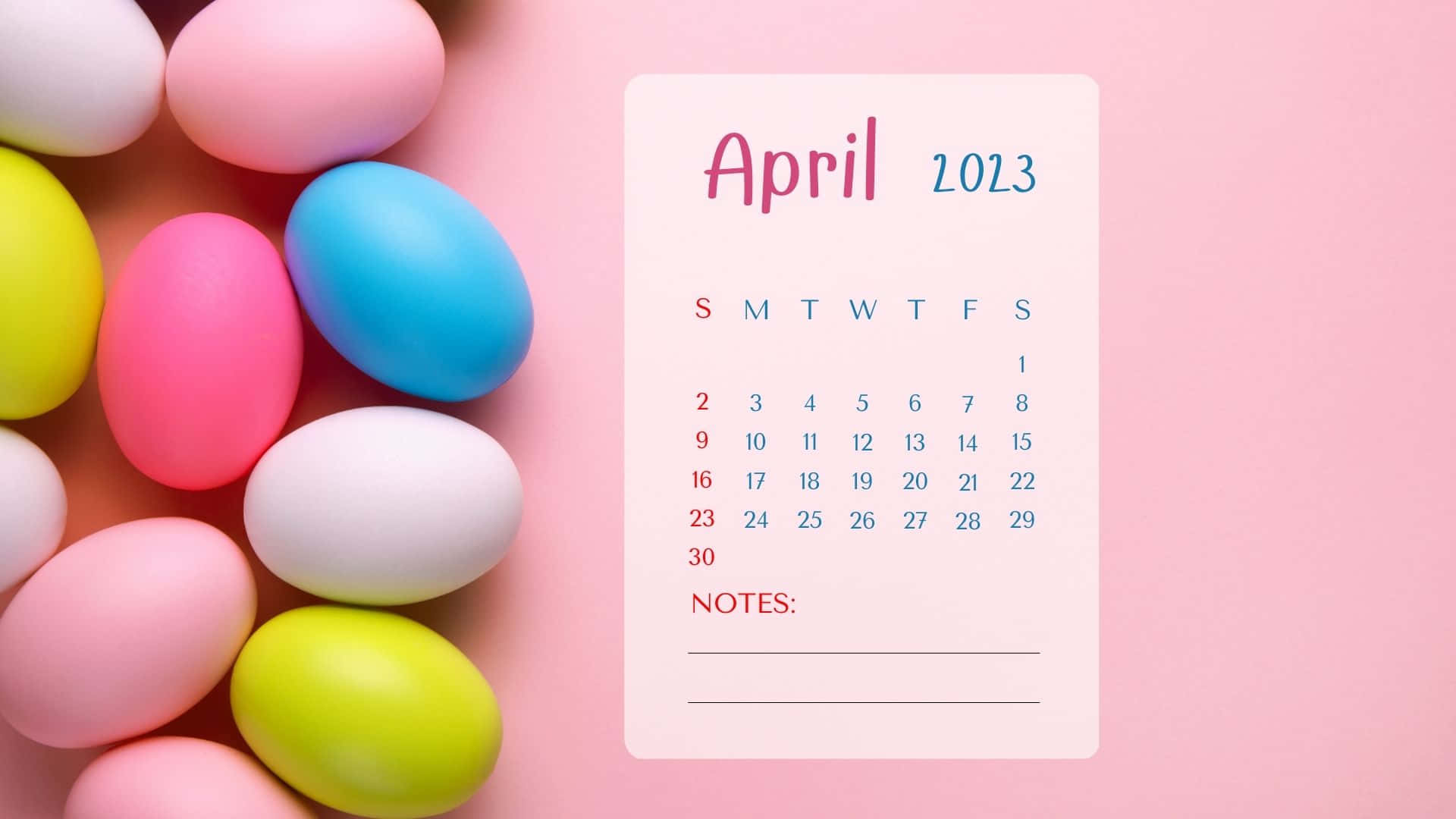 Image  April 2023 Calendar Wallpaper