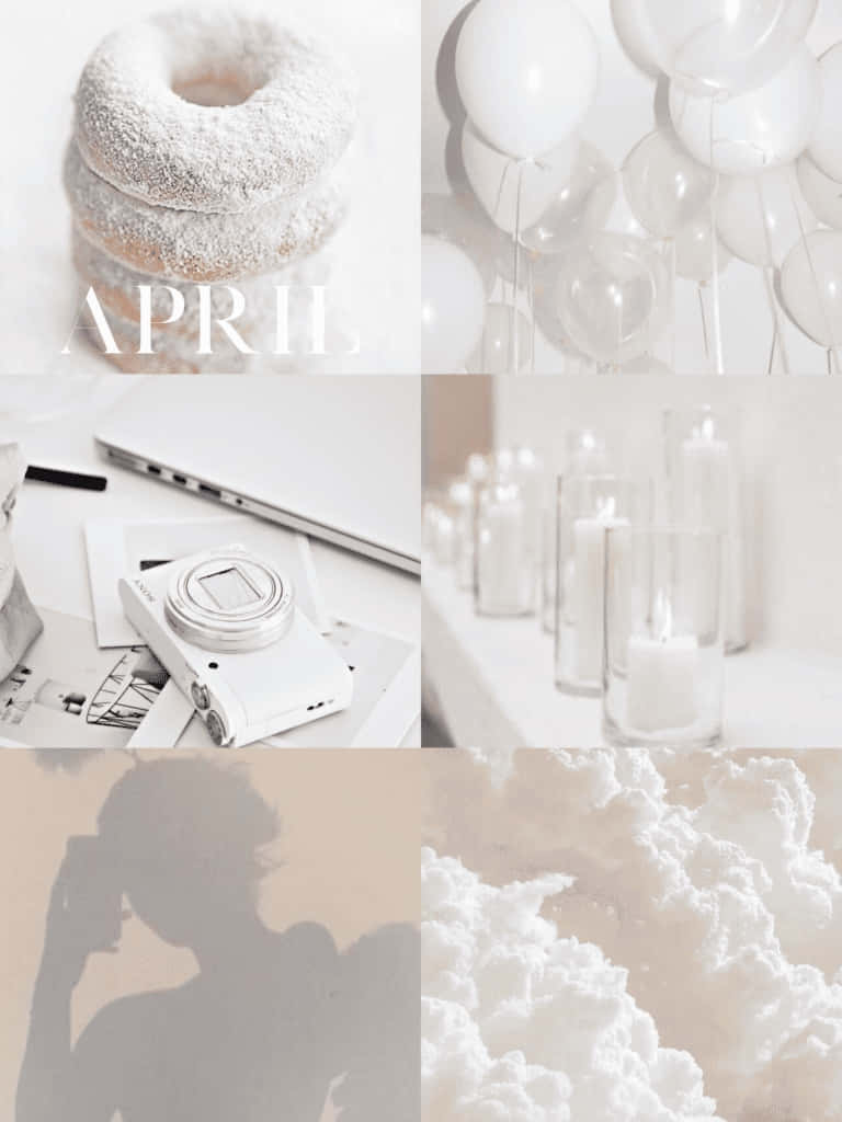 April Aesthetic Collage Wallpaper