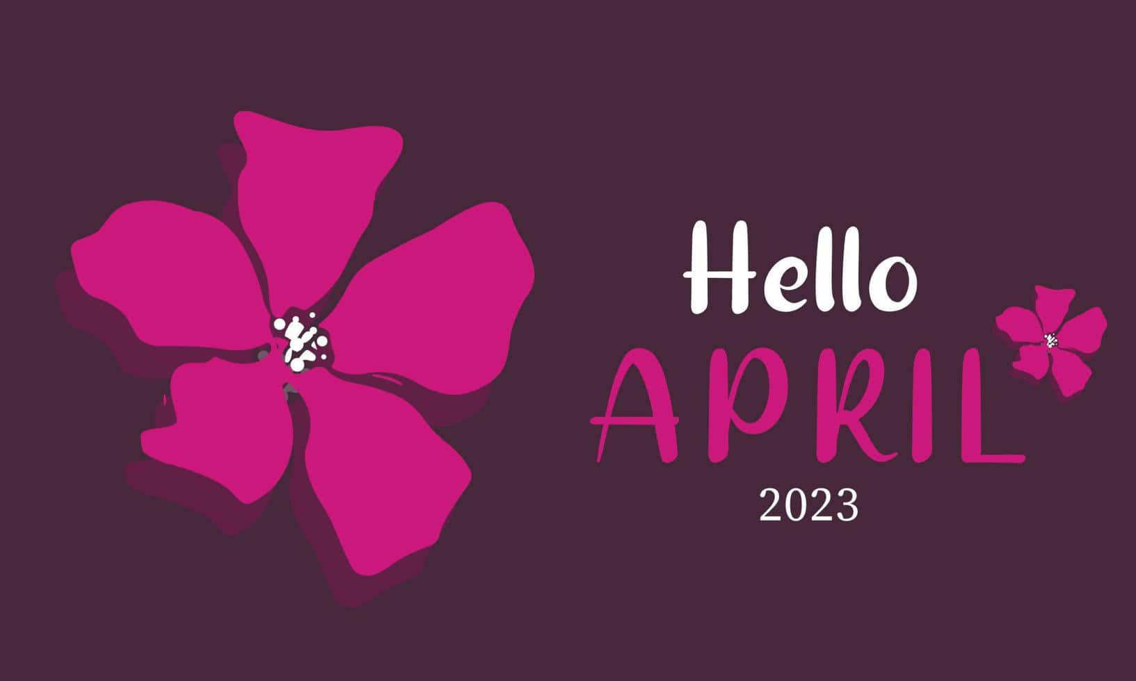 Välkommentill April: Fira Våren Med En Ljus Och Vacker Landskap