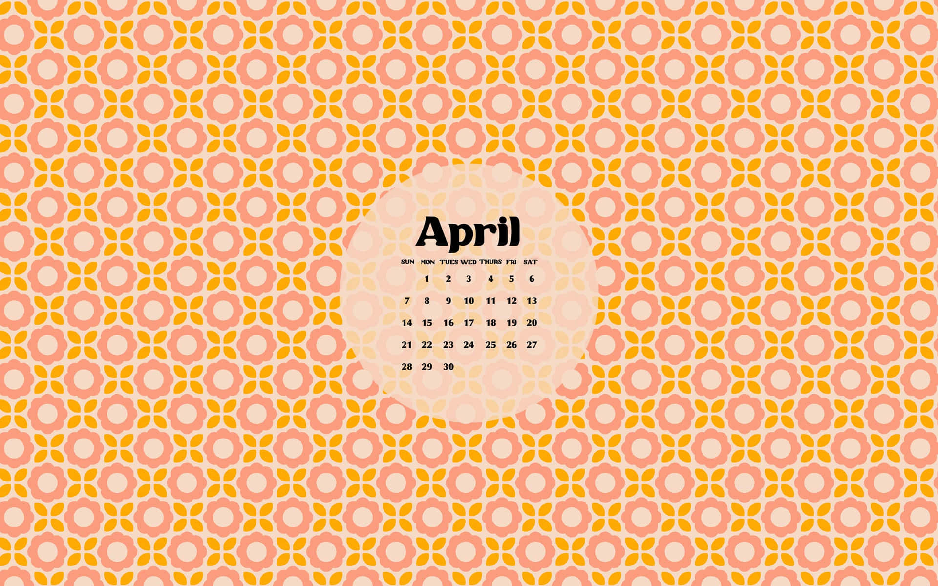 April Calendar Background Design Wallpaper