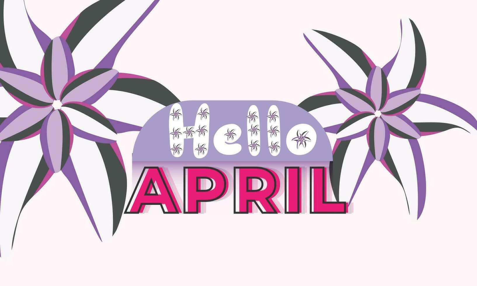 April Floral Desktop Background Wallpaper
