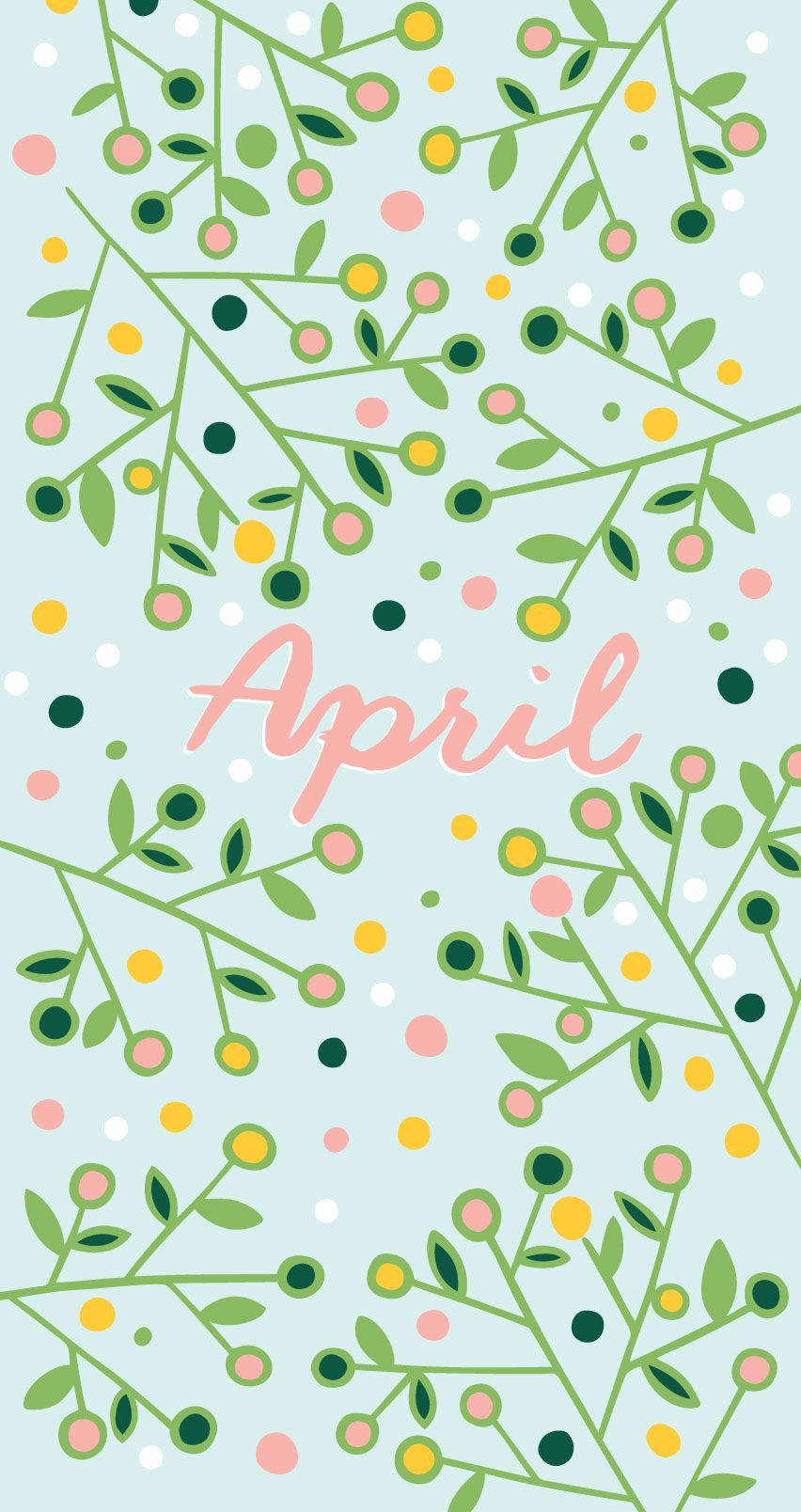 Celebrate Spring's beauty with April’s floral digital artwork. Wallpaper