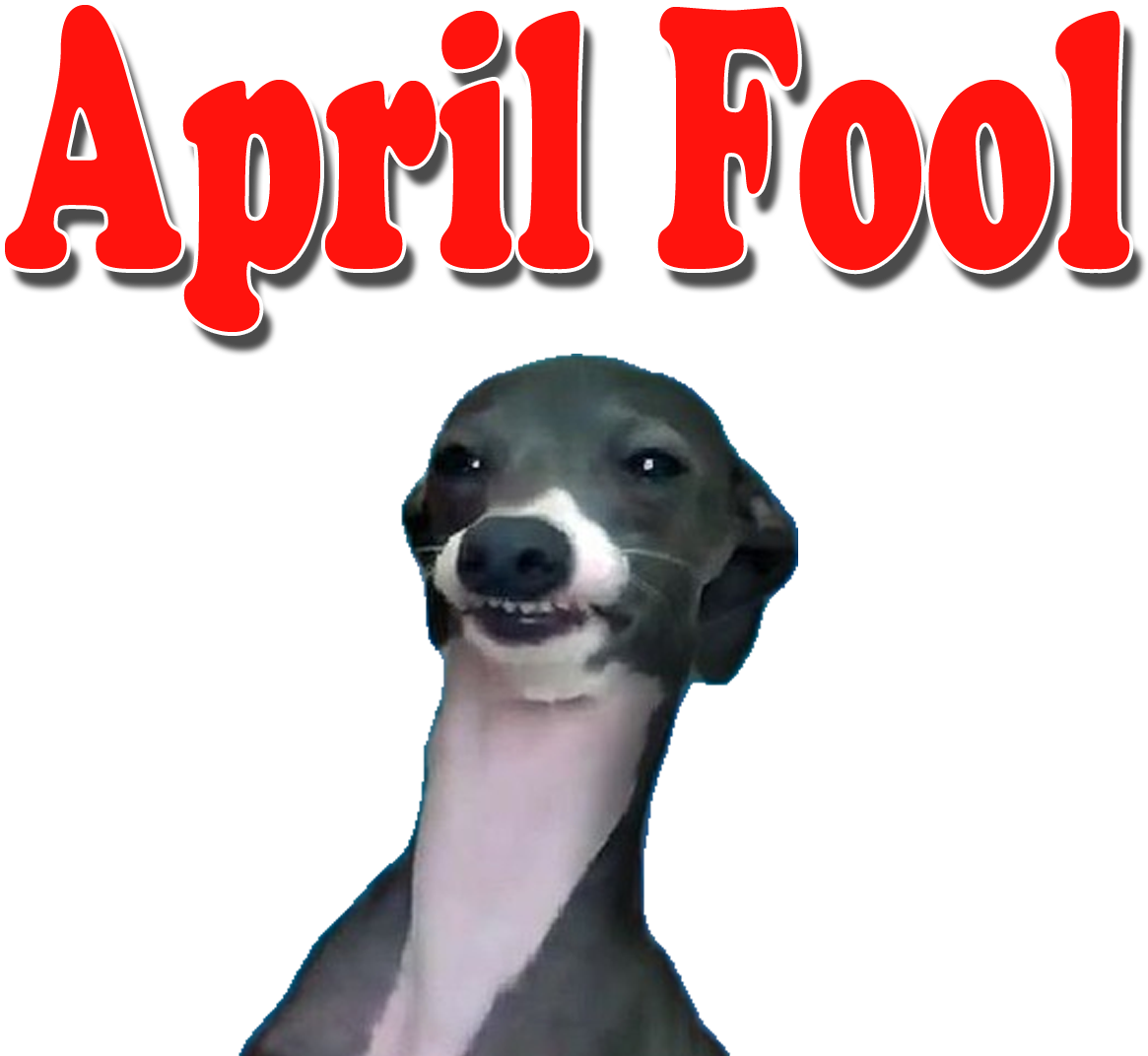 April Fool Dog Smiling PNG