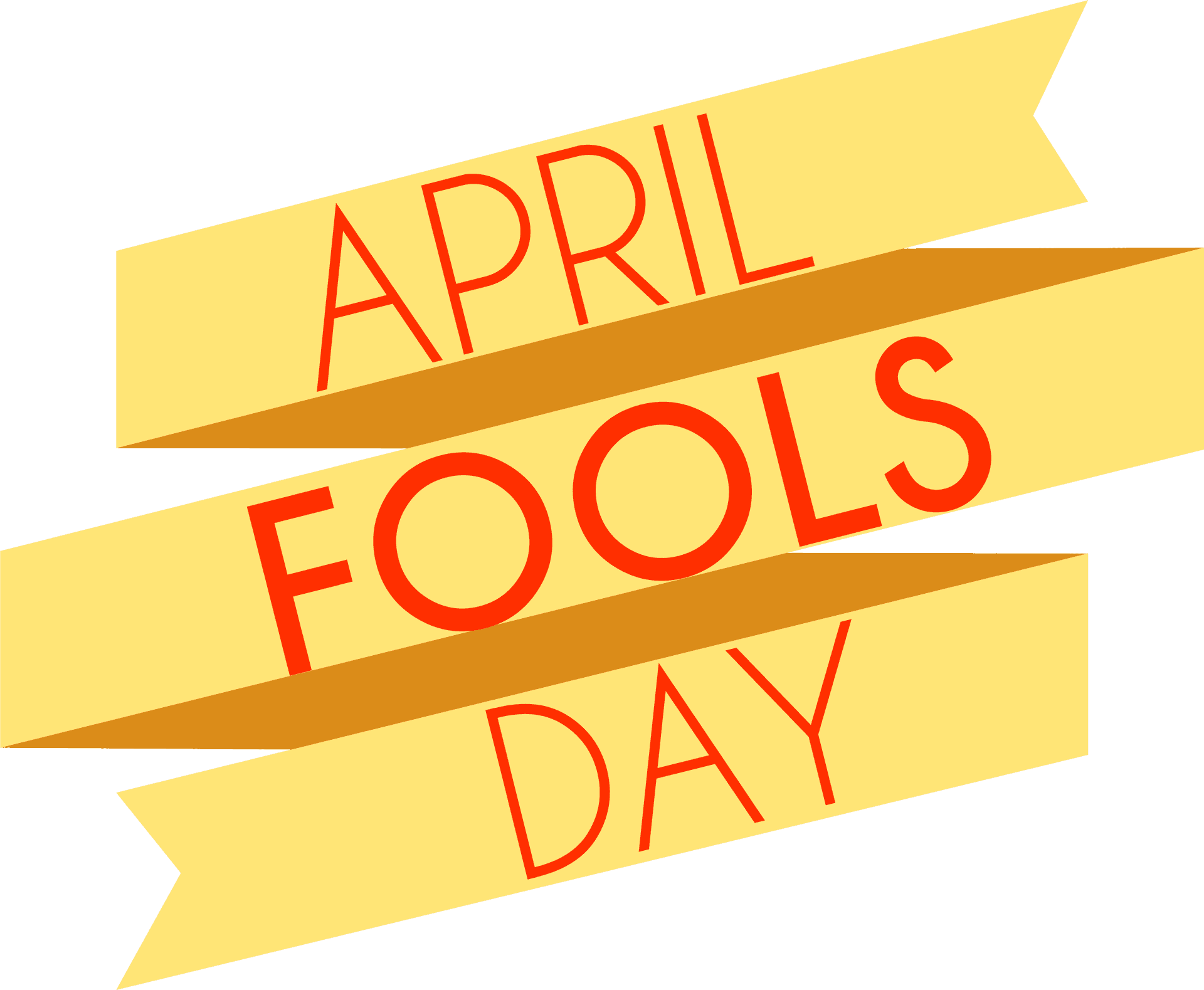 April Fools Day Banner Graphic PNG