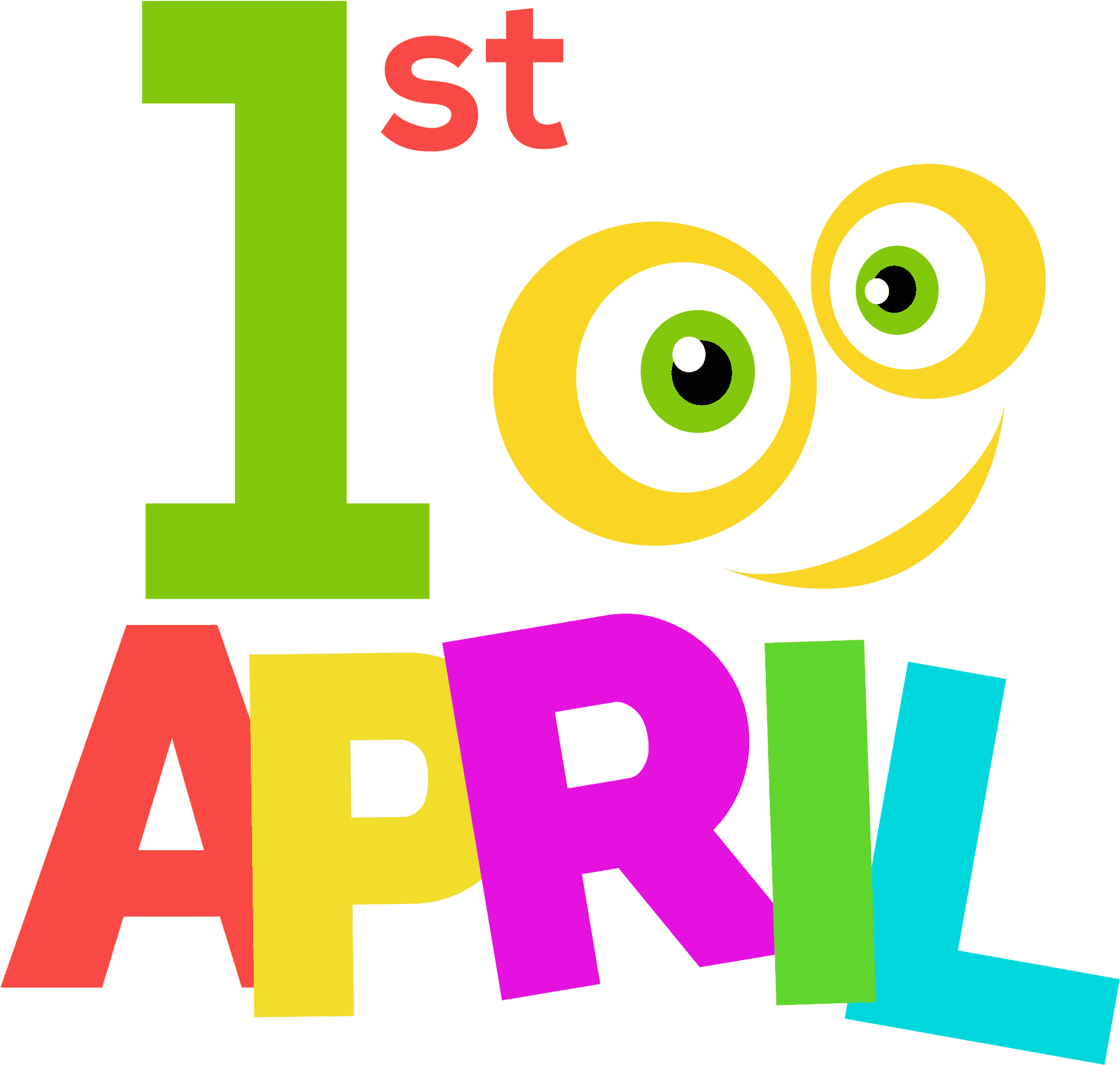 April Fools Day Celebration Graphic PNG