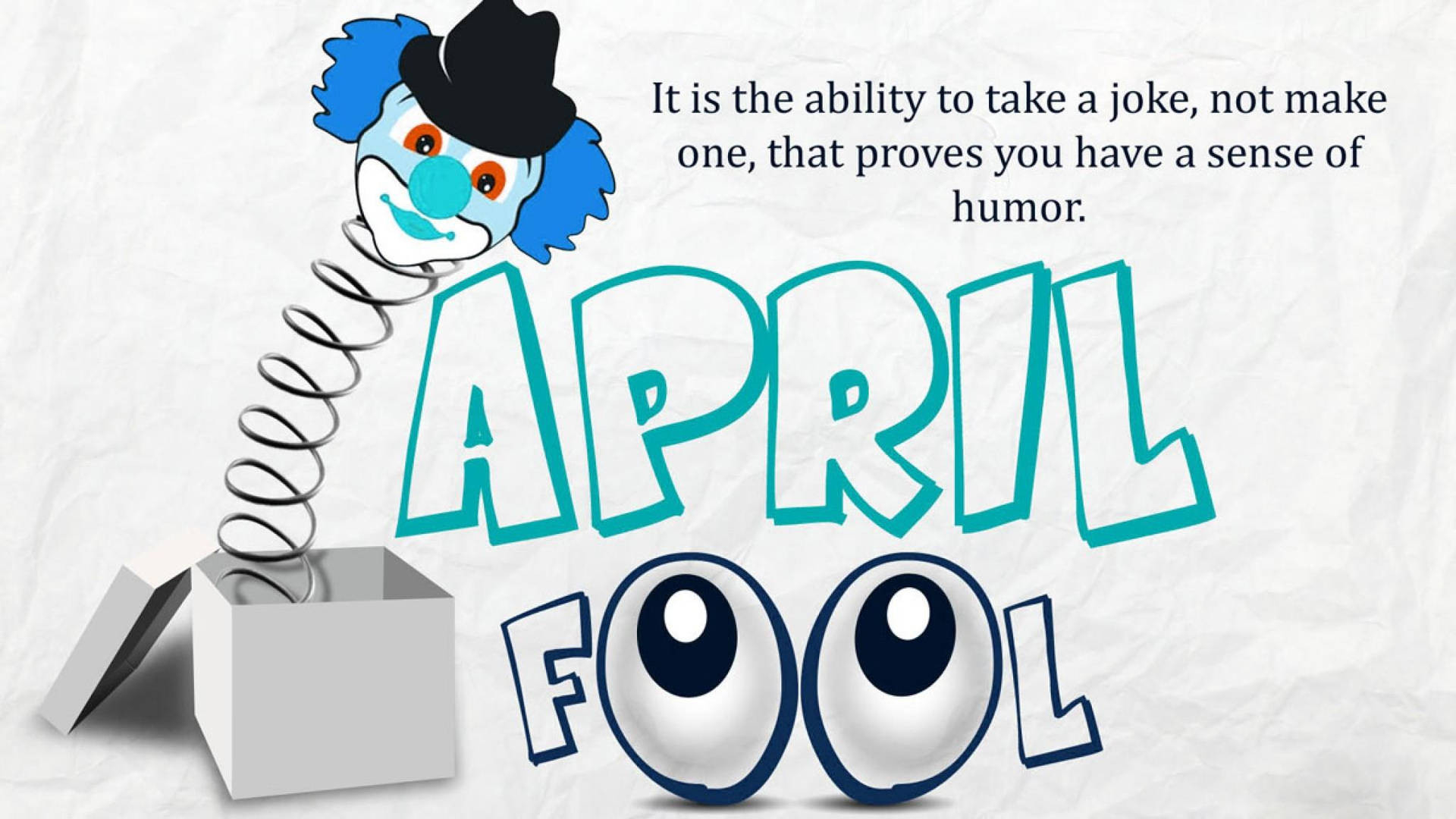 April Fools Day Pop Box Wallpaper
