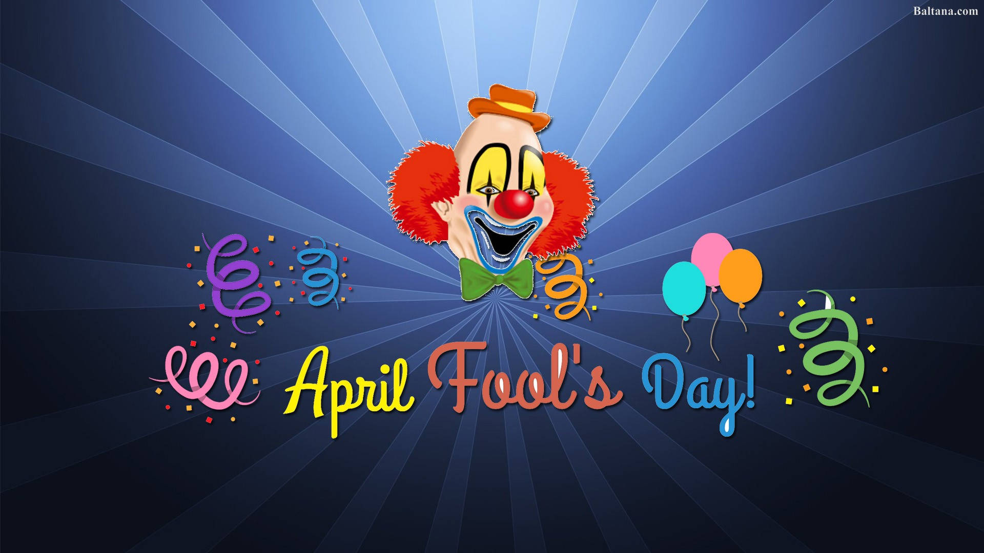April Fools Day Red Clown Wallpaper