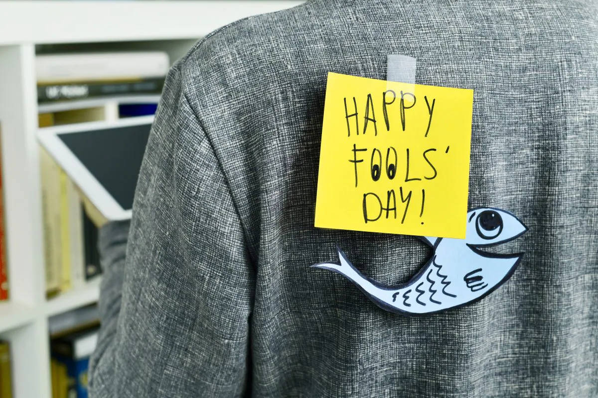 Celebrating April Fool's Day with Pranks - Sticky Note Confusion Wallpaper