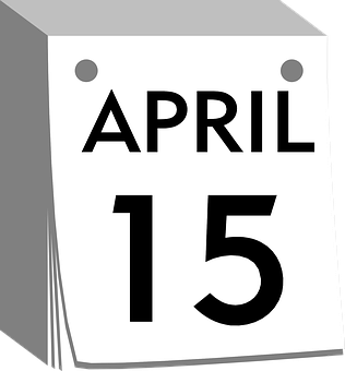 April15 Calendar Page PNG