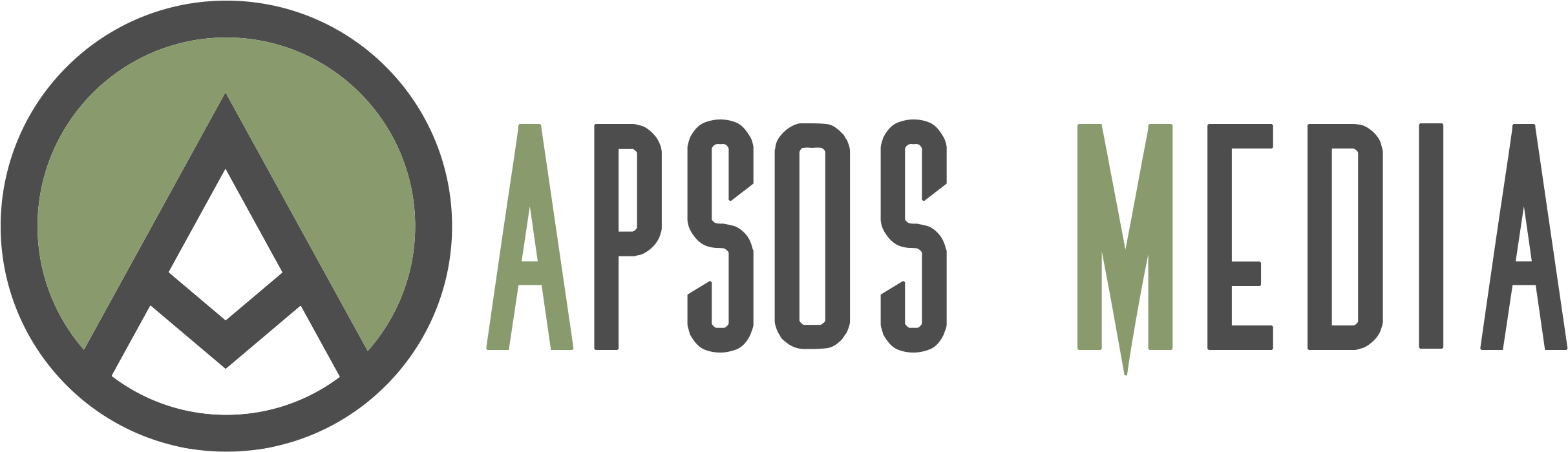 Apsos Media Logo Design PNG