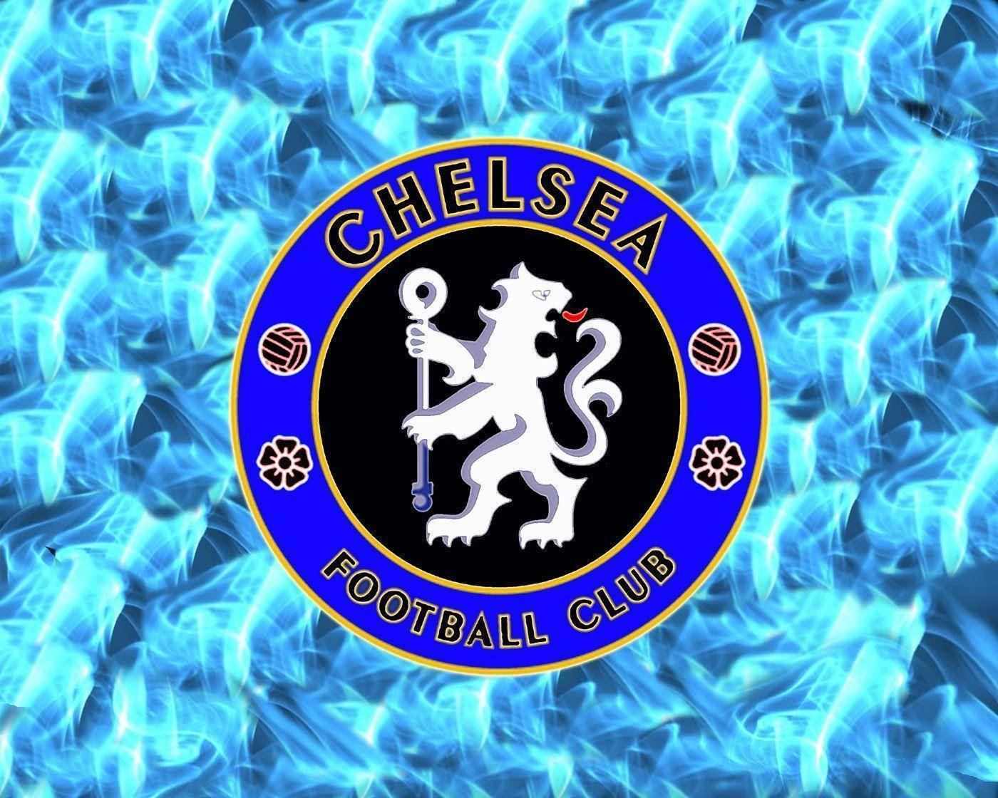 Aqua Blue Chelsea Fc Logo Wallpaper