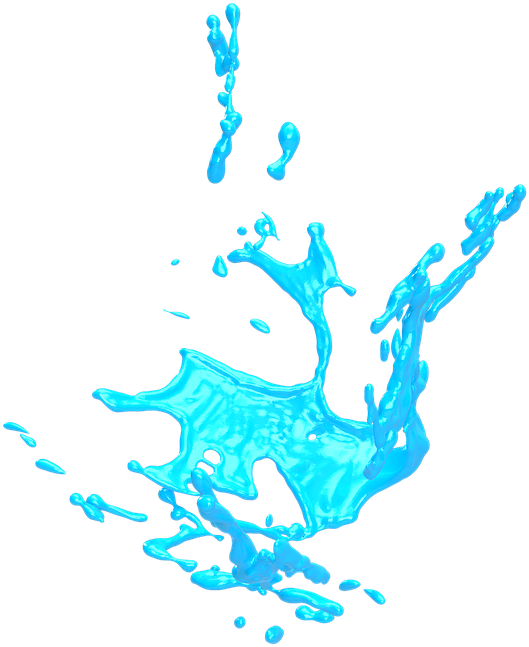 Aqua Dynamic Splash PNG