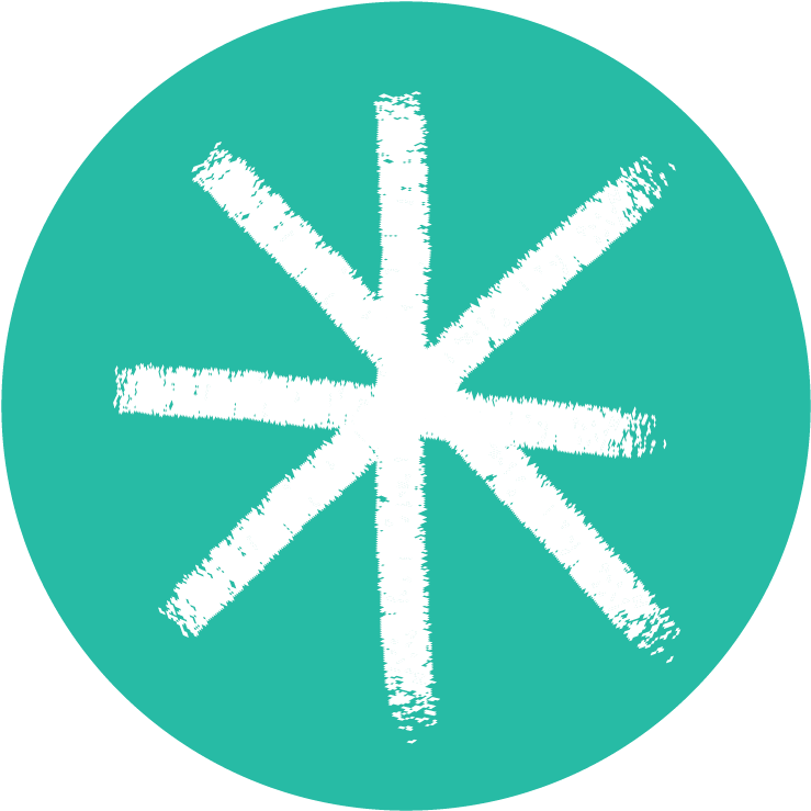 Aqua Snowflake Icon PNG