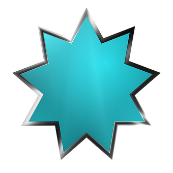 Aqua Star Graphic PNG