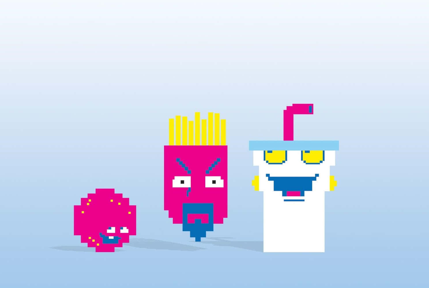 The Aqua Teen Hunger Force Trio in Action