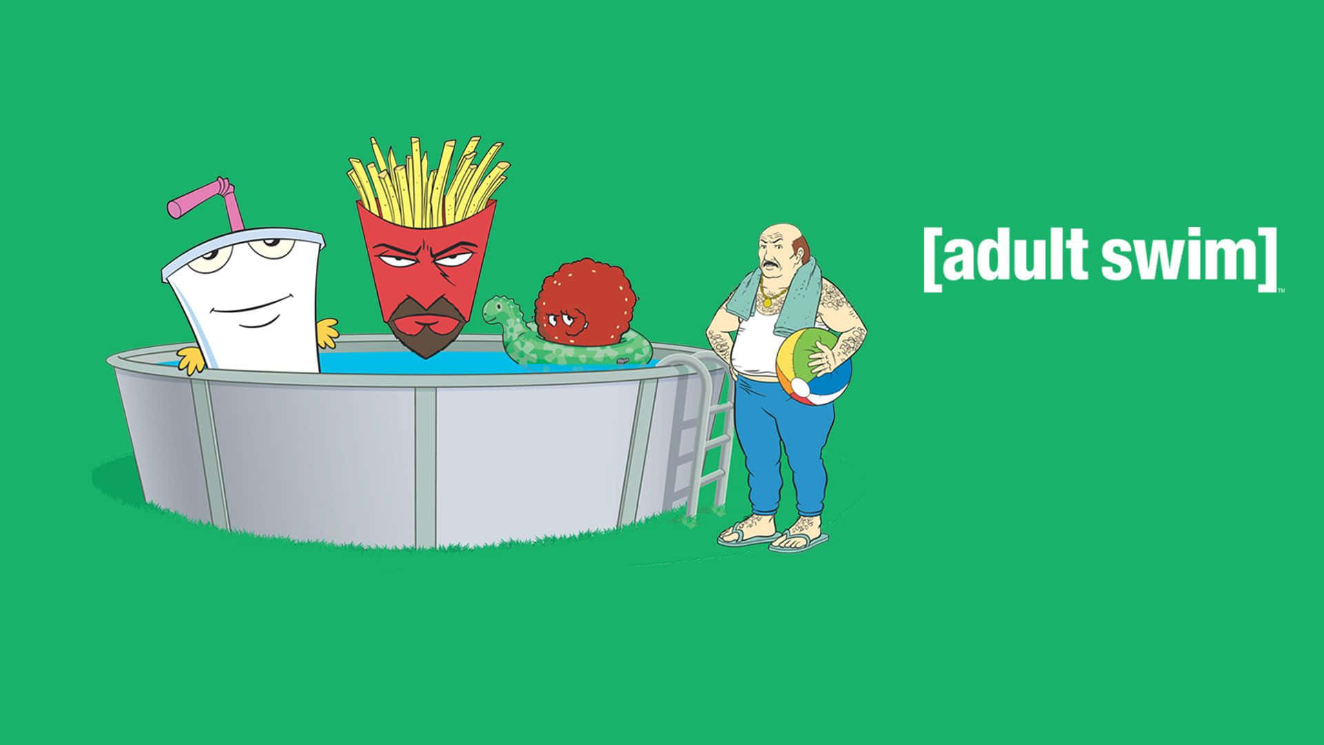 Aqua Teen Hunger Force Chilling in their Living Room