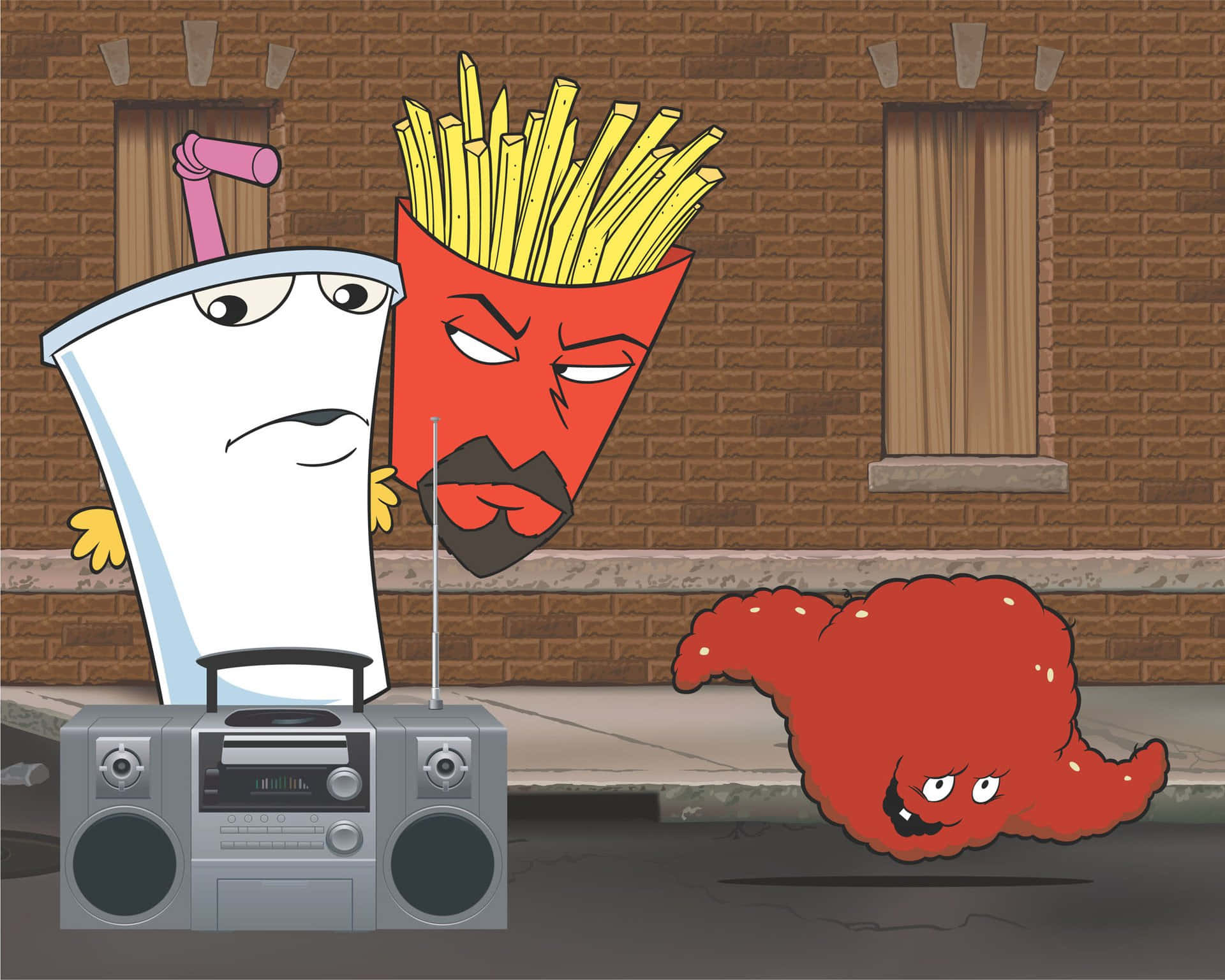 The Aqua Teen Hunger Force Characters on a Surreal Adventure
