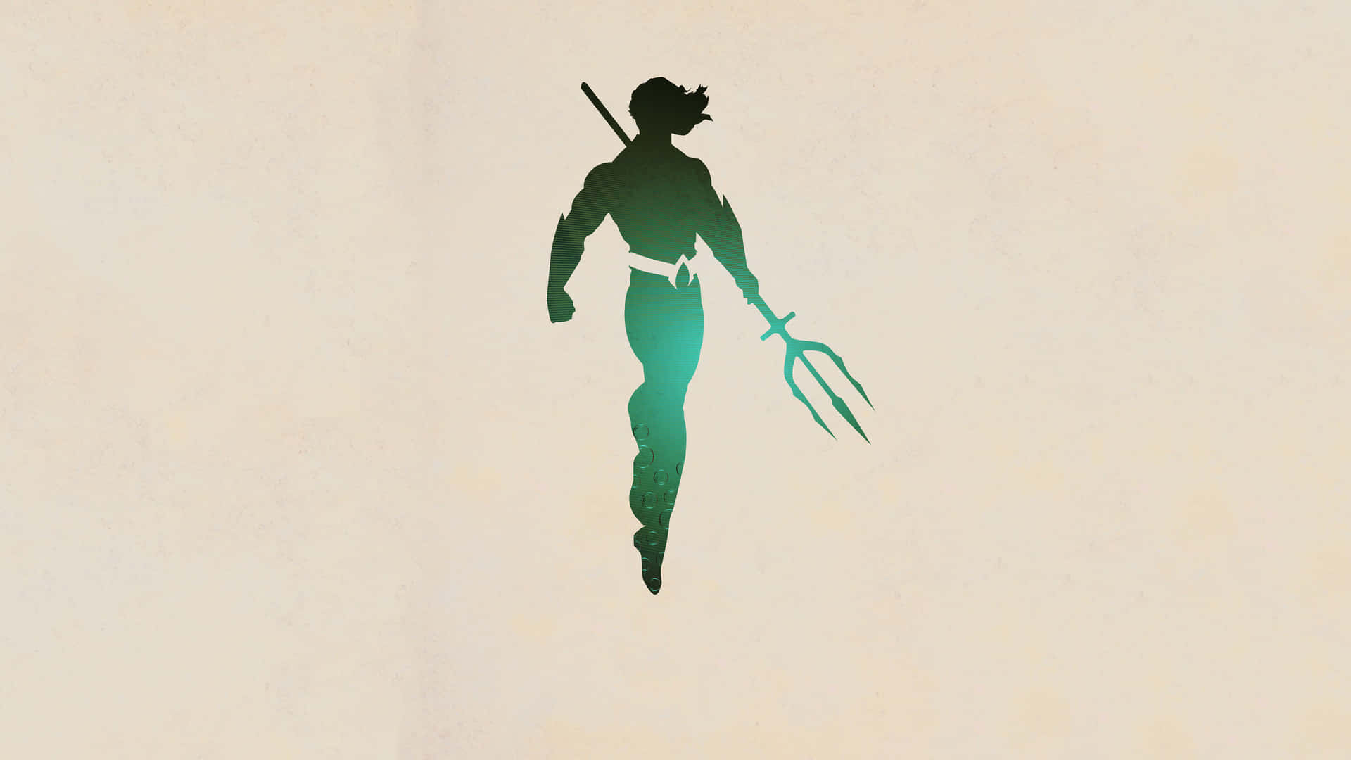 A Silhouette Of A Man Holding A Spear