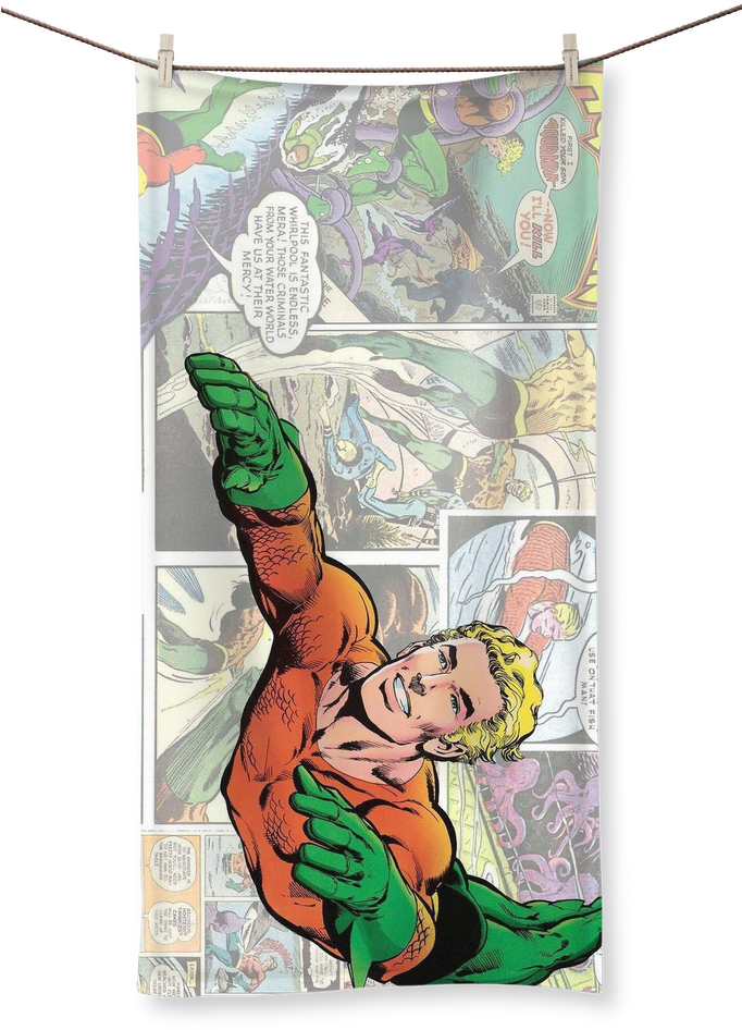 Aquaman Comic Panel PNG