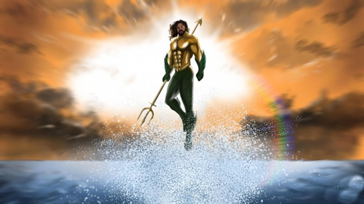 Aquaman Over The Sea Movie Background