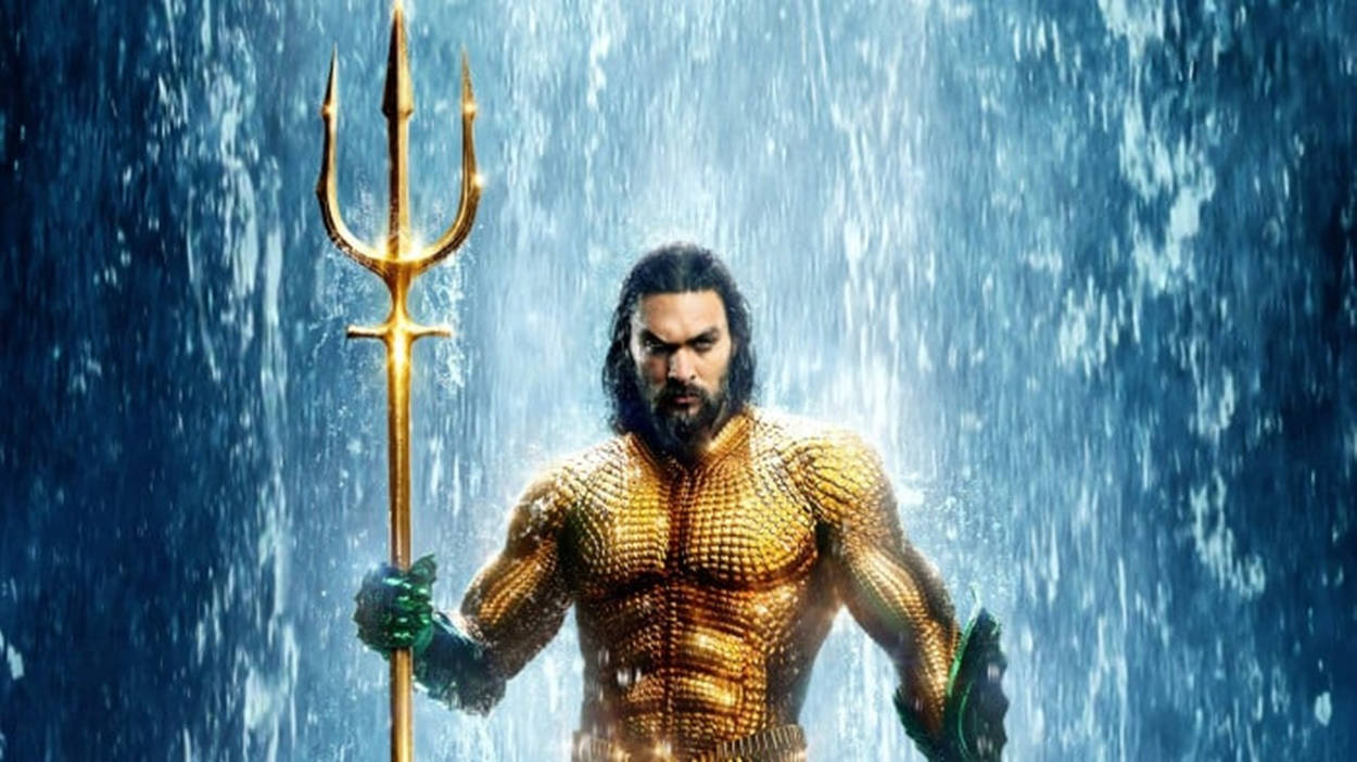 Aquaman With Trident Movie Background