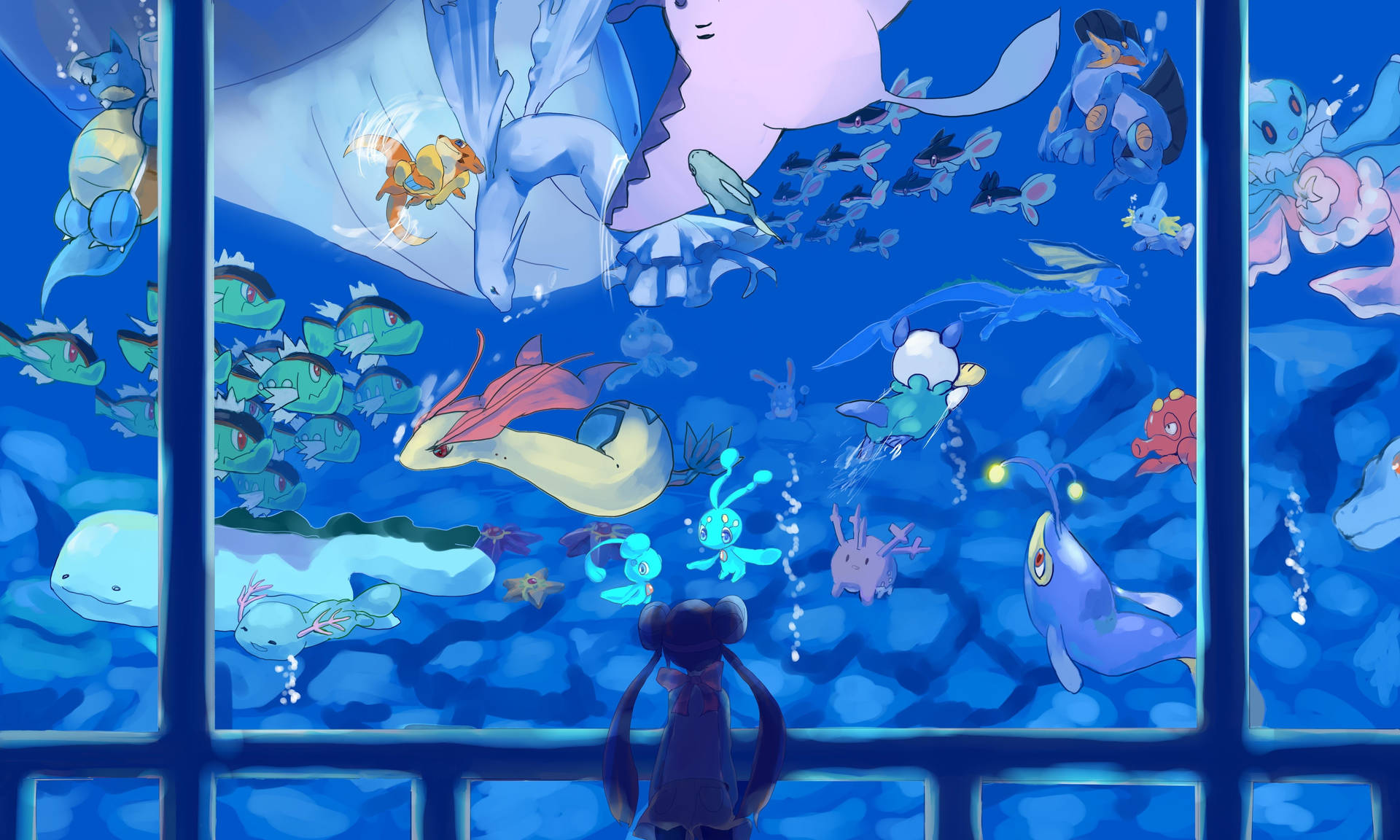 Aquarium Water Pokémon Wallpaper