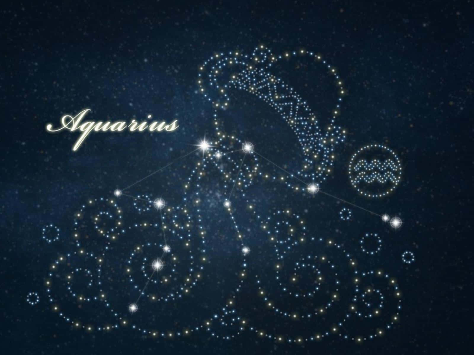 Aquariusen Vattentärna Som Ofta Kännetecknas Av Sin Unika Symbol