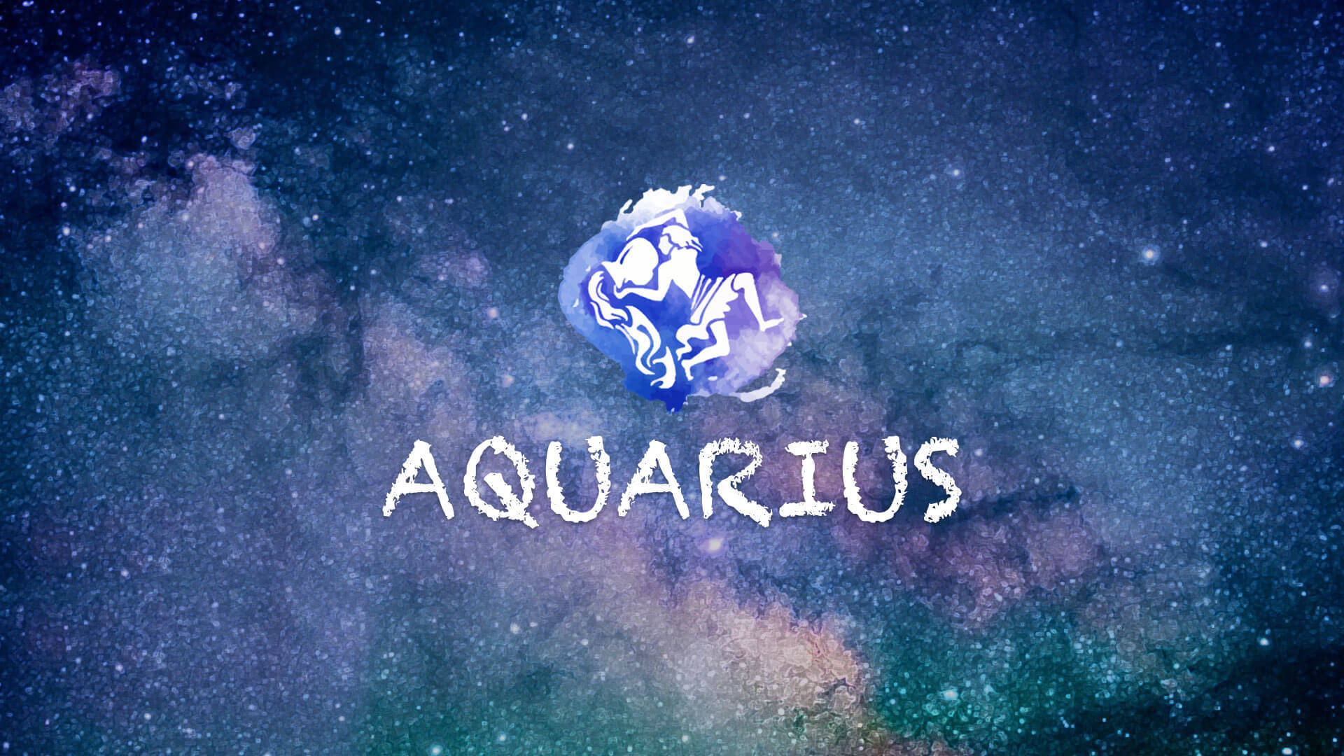 Aquarius Zodiac In Galaxy Wallpaper