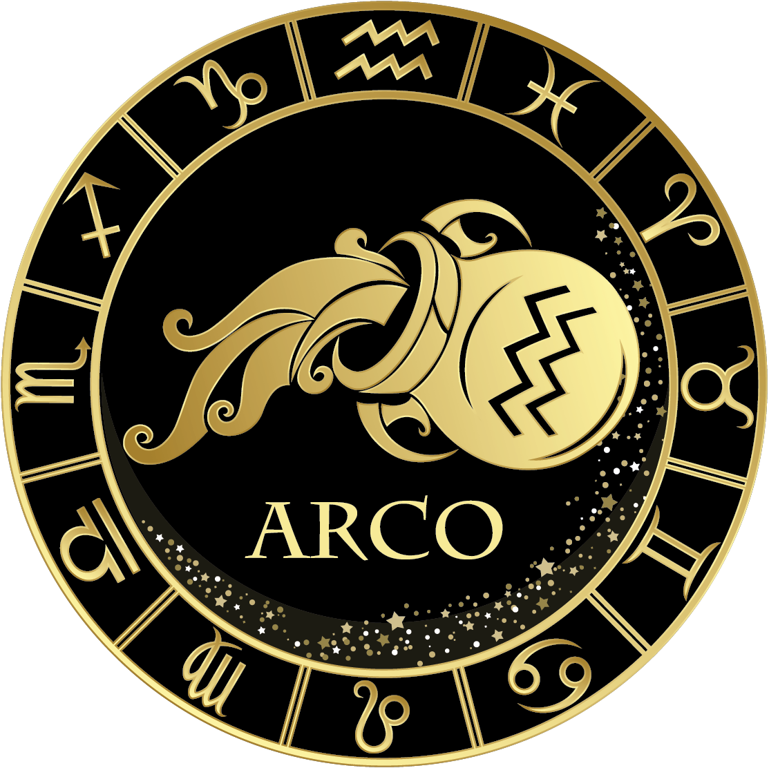 Aquarius Zodiac Symbol Design PNG