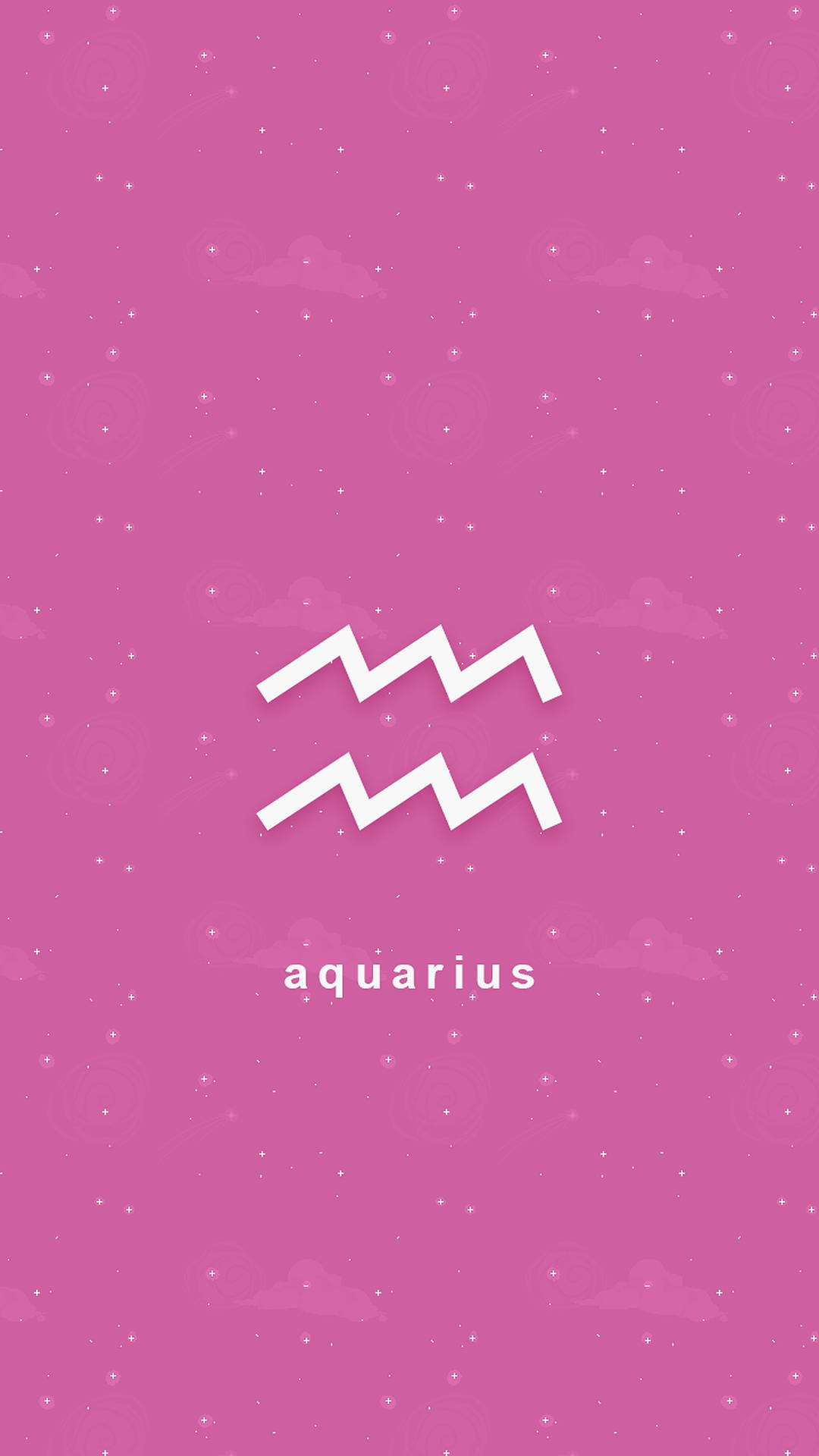 Aquarius Zodiac White Symbol Wallpaper