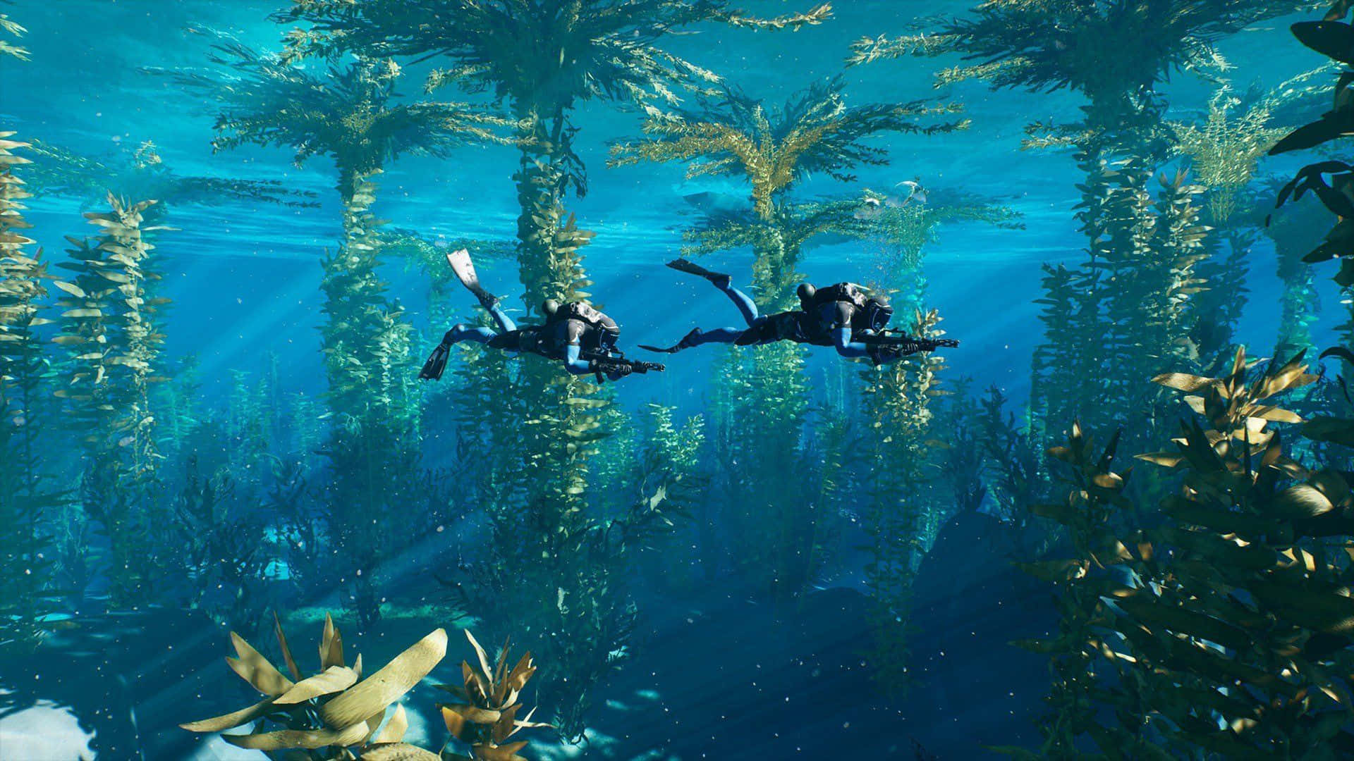 Underwater Adventures in a Lush Aquatic World