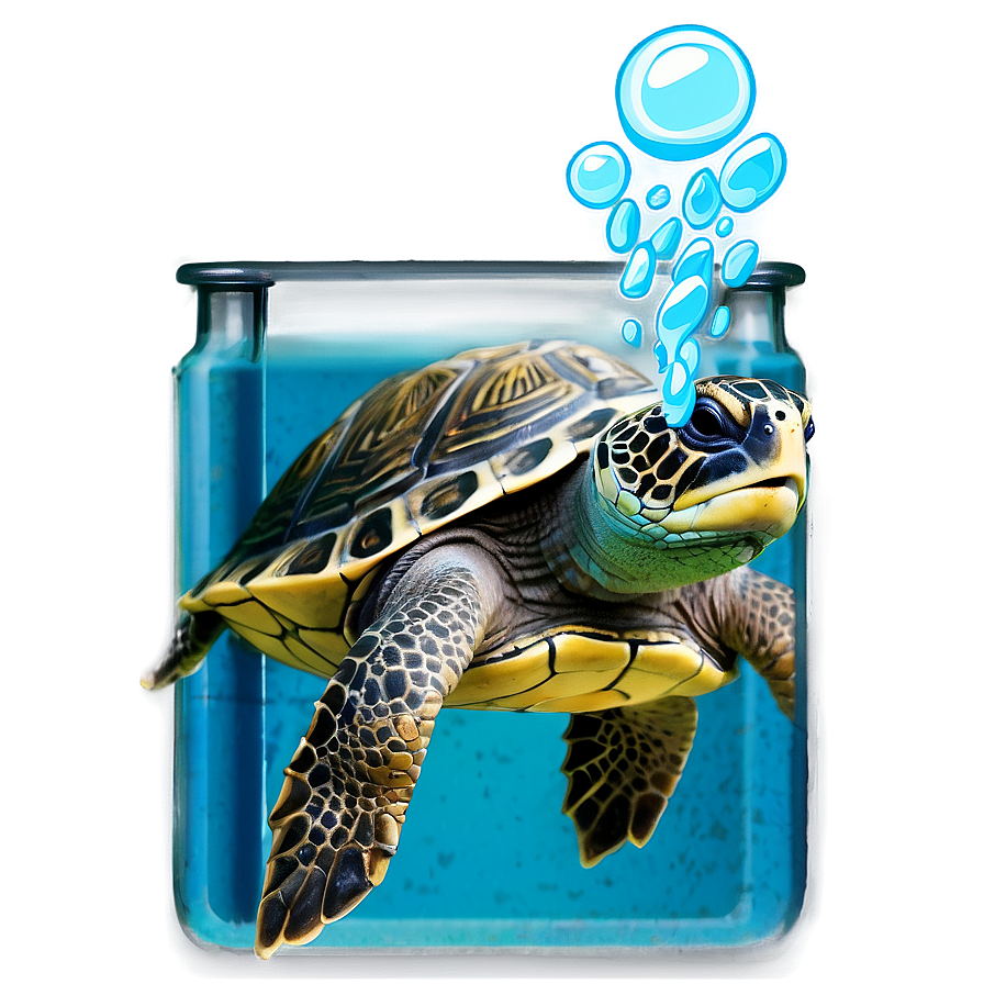 Aquatic Turtle Underwater Png Vsu PNG