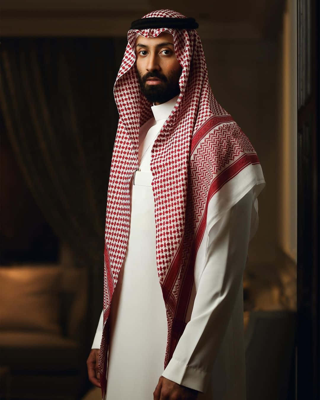 Arab Man Inside The Bedroom Wallpaper