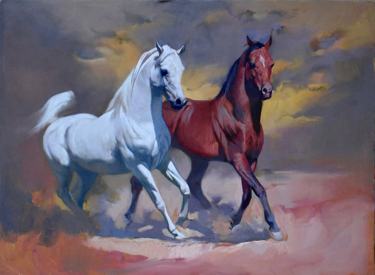 Лошадки маслом. Спартако Ломбардо лошади. Спартако Ломбардо художник. Две лошади. Лошади в живописи.