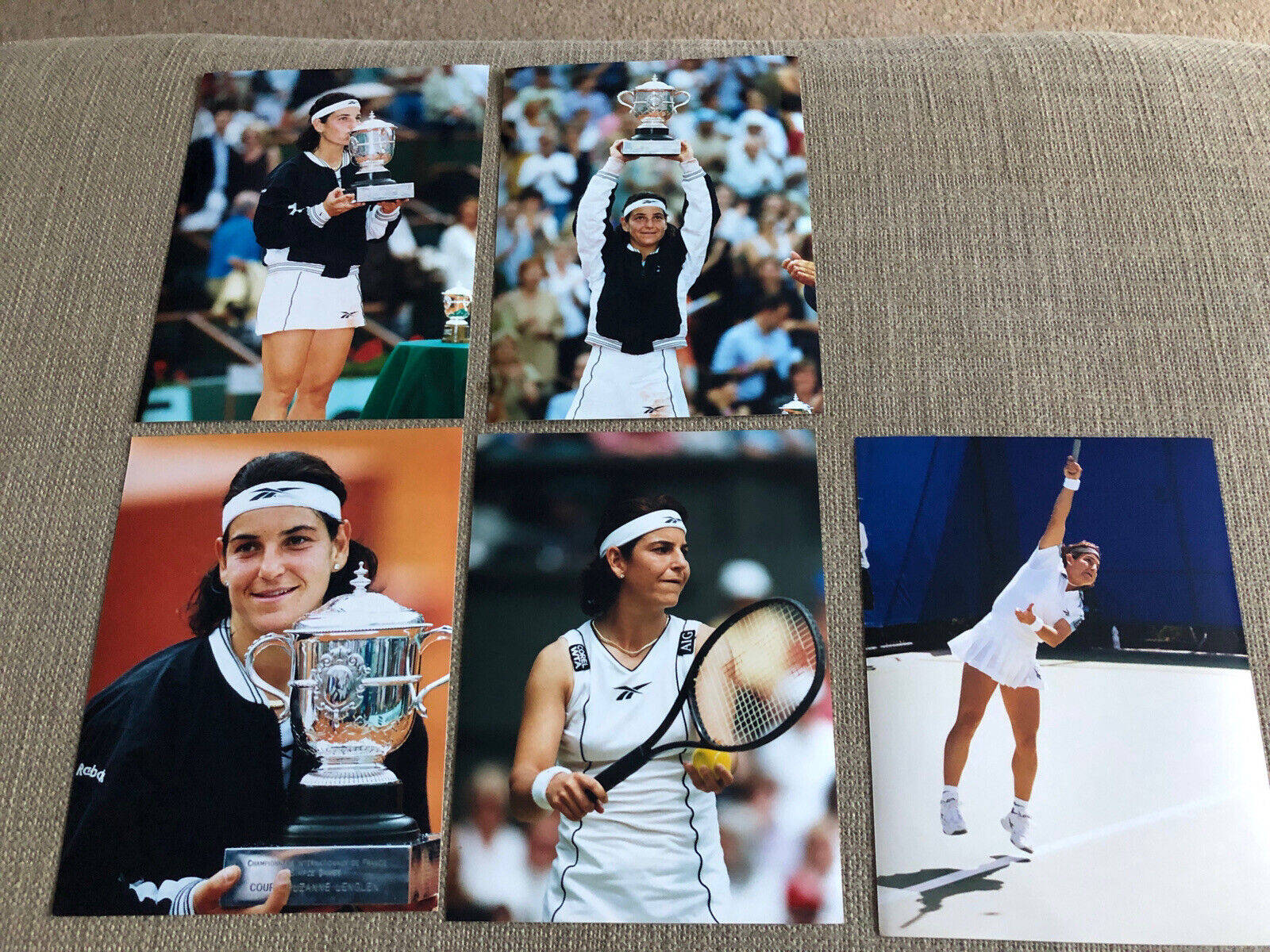 Arantxa Sánchez Vicario Showcasing Her Strength in Tennis Wallpaper