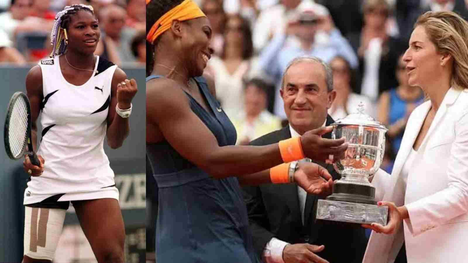 Troféuarantxa Sánchez Vicario Serena Williams Para Fundo De Tela De Computador Ou Celular. Papel de Parede