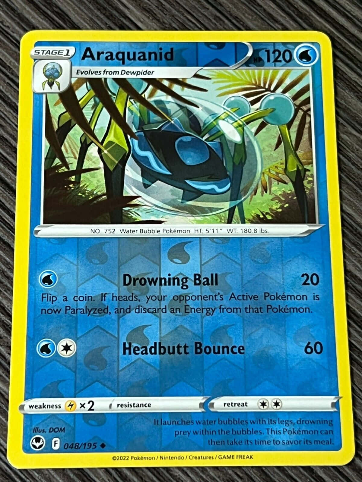 Pokémon Trading Card Game Araquanid Hintergrundbild: 
