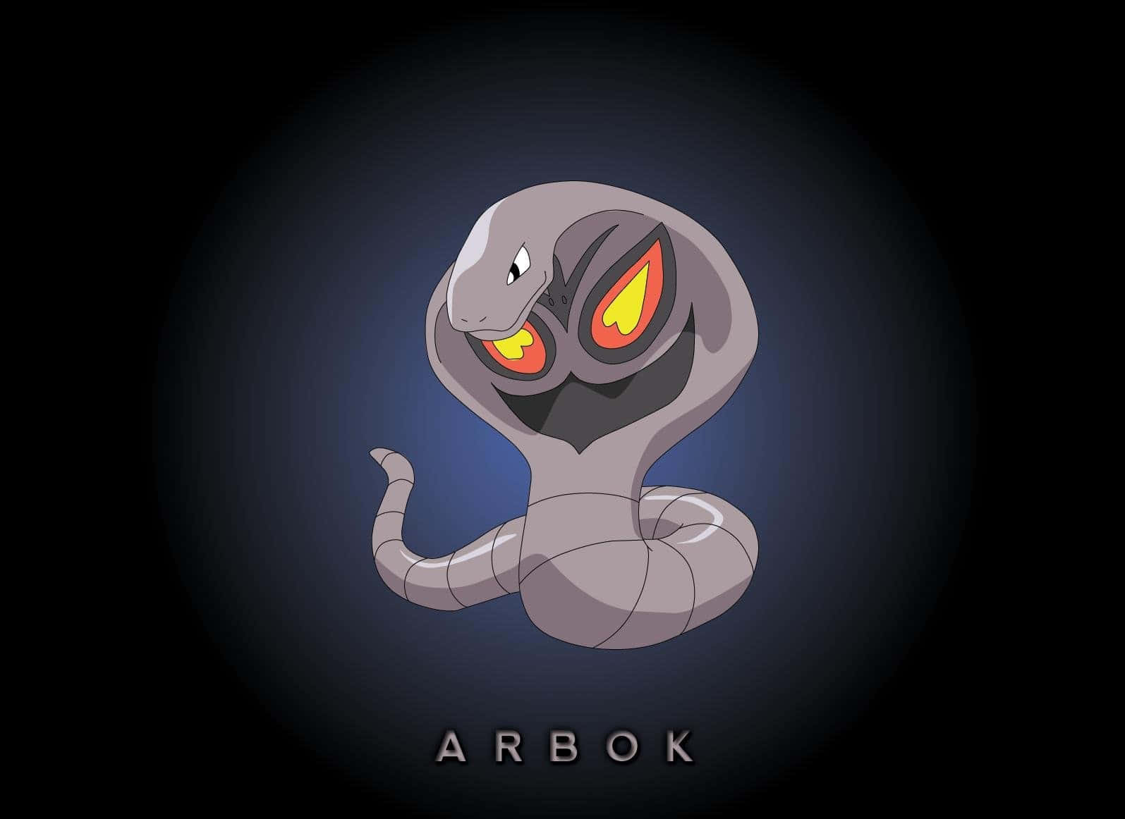 Arbok With Name At The Bottom Wallpaper
