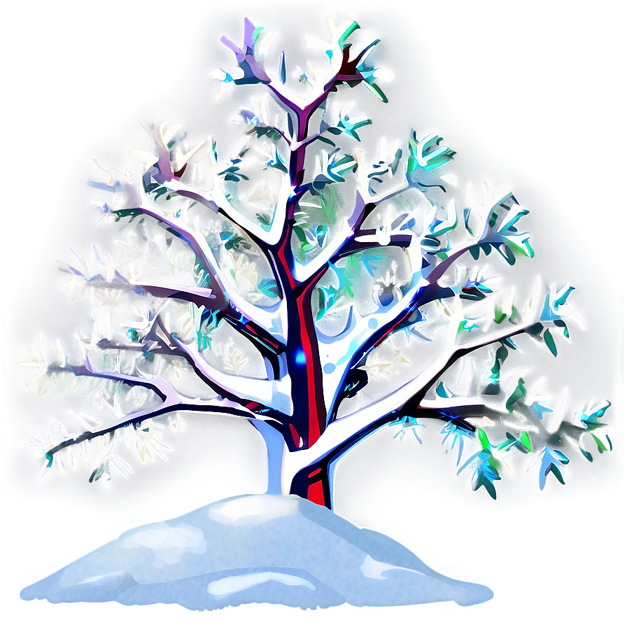 Arbol De Navidad With Snow Flakes Png 24 PNG