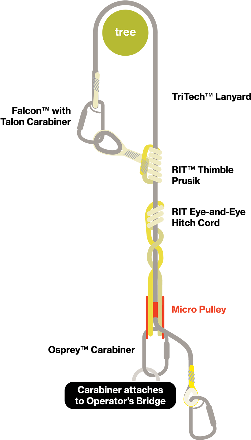 Arborist Climbing System Components PNG