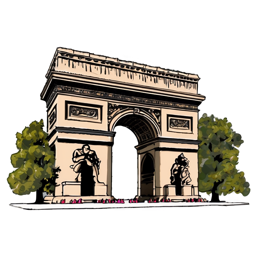 Arc De Triomphe Paris Png Tsd28 PNG