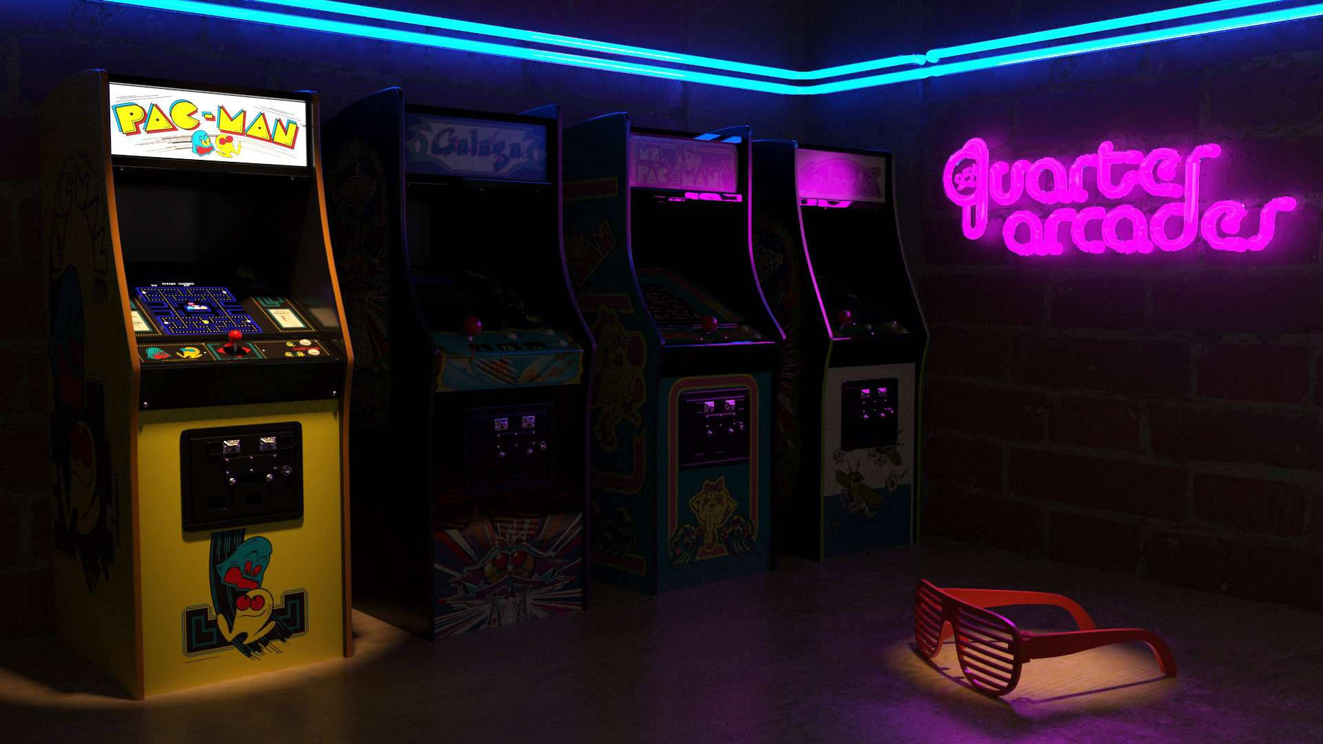 ¡revivela Alegría De Los Juegos Clásicos De Arcade! Fondo de pantalla