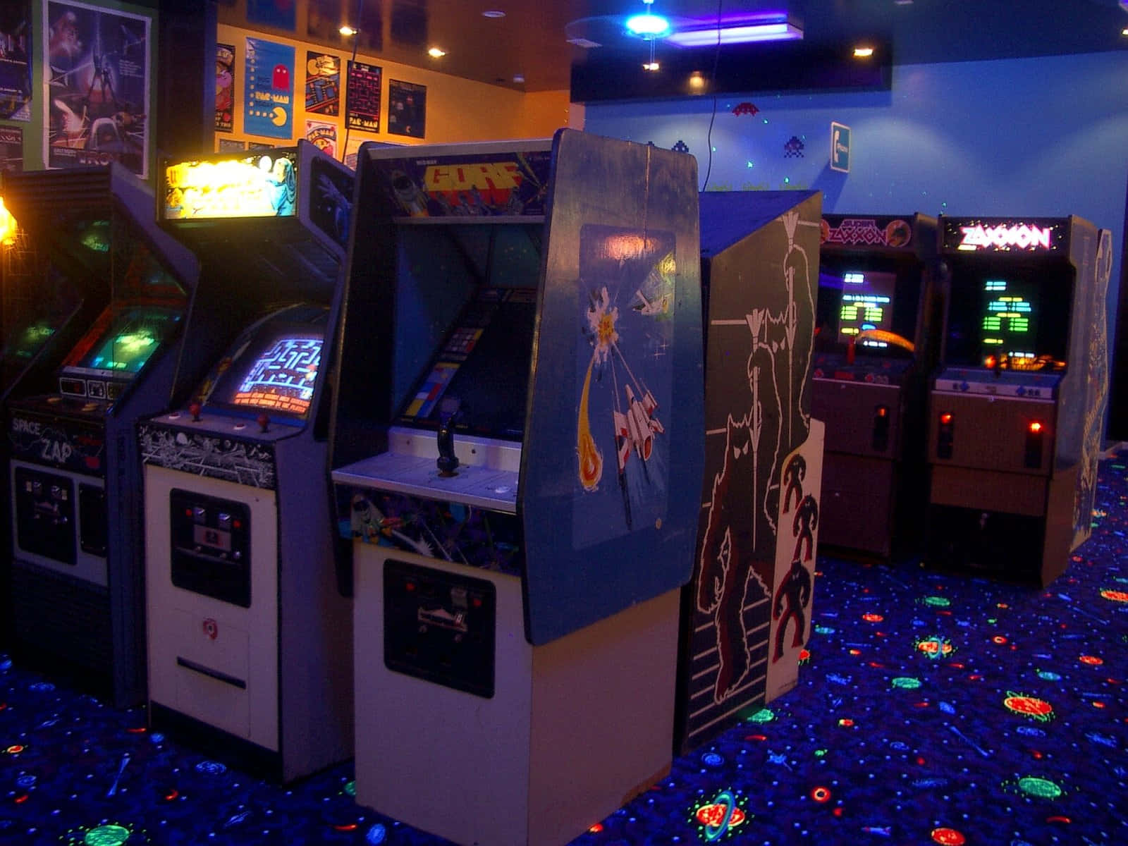Enjoy the Classic Aesthetic of the Arcade Wallpaper