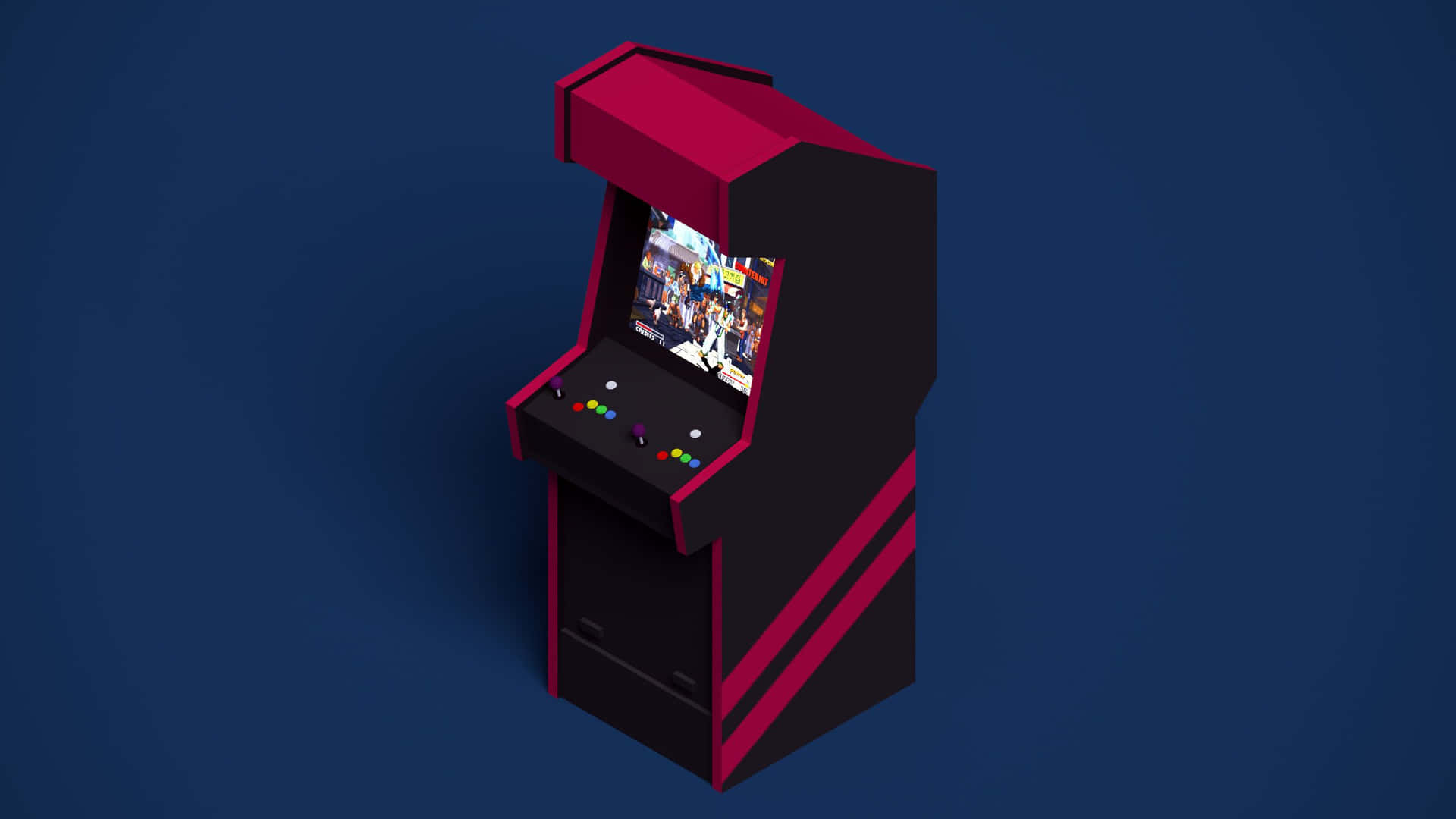 Tauchensie Ein In Das Retro Gaming Universum Mit Dem Einzigartigen Arcade-design. Wallpaper