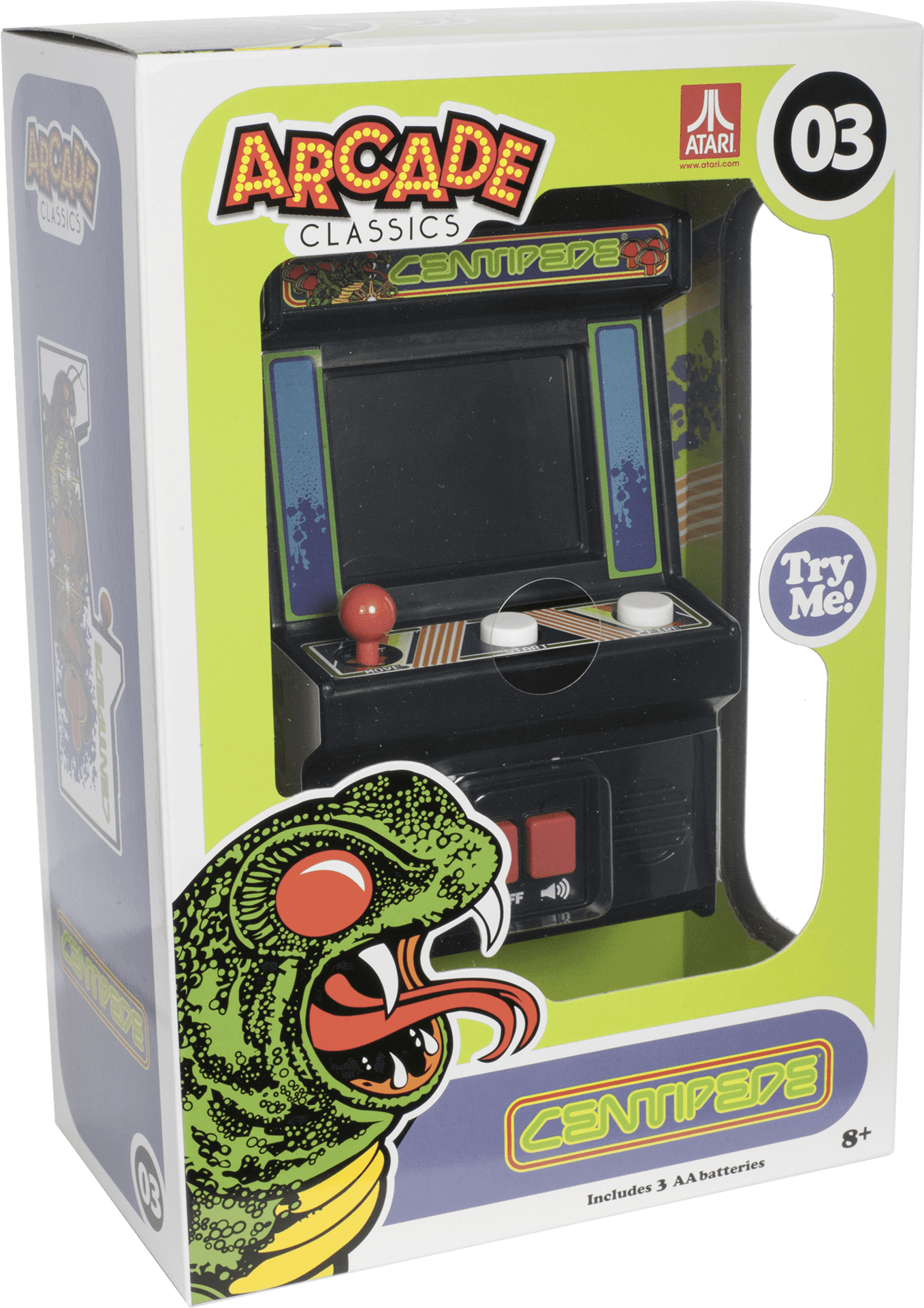 Arcade Classics Centipede Mini Cabinet Packaging PNG
