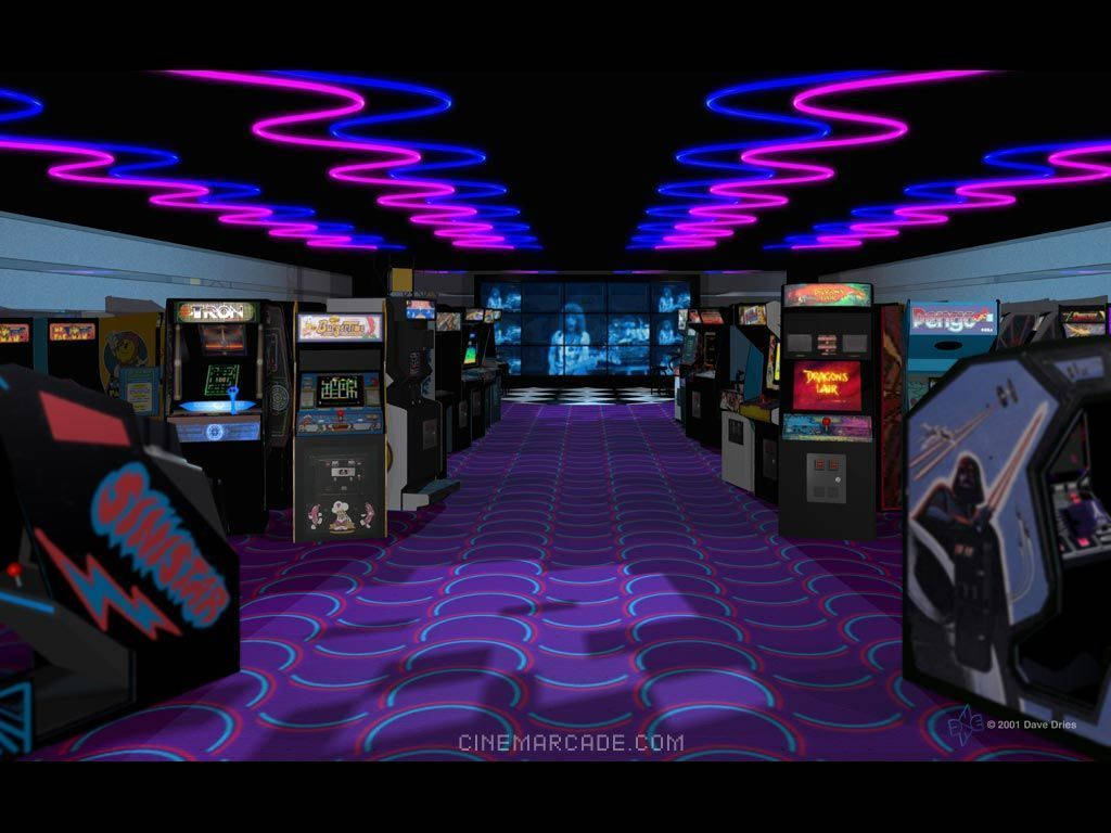 Enjoy the nostalgia of classic arcade games Wallpaper