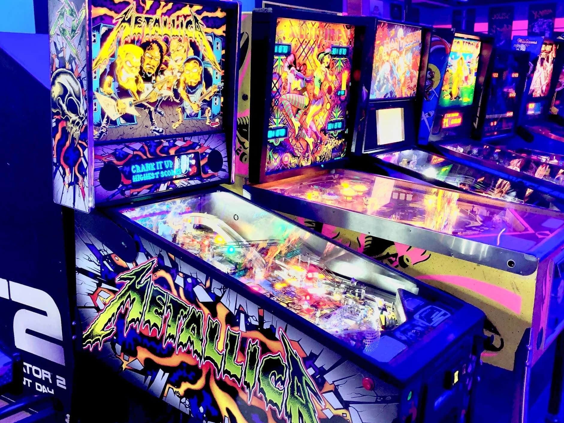 Exciting Arcade Games Awaiting Players Wallpaper