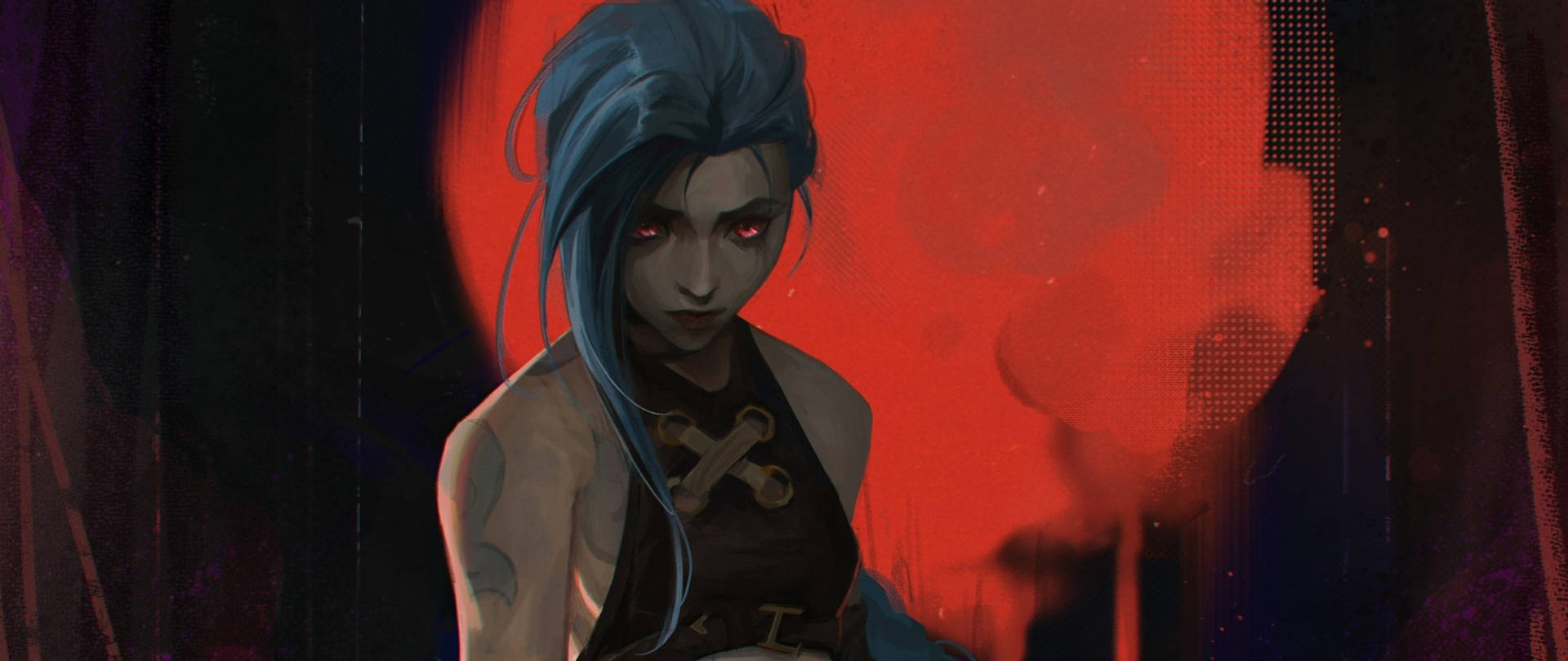 Arcane League Of Legends Blood Moon Background