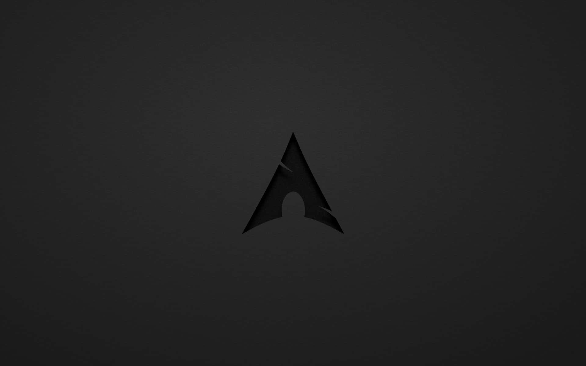 Sleek Arch Linux Desktop with Logo Wallpaper