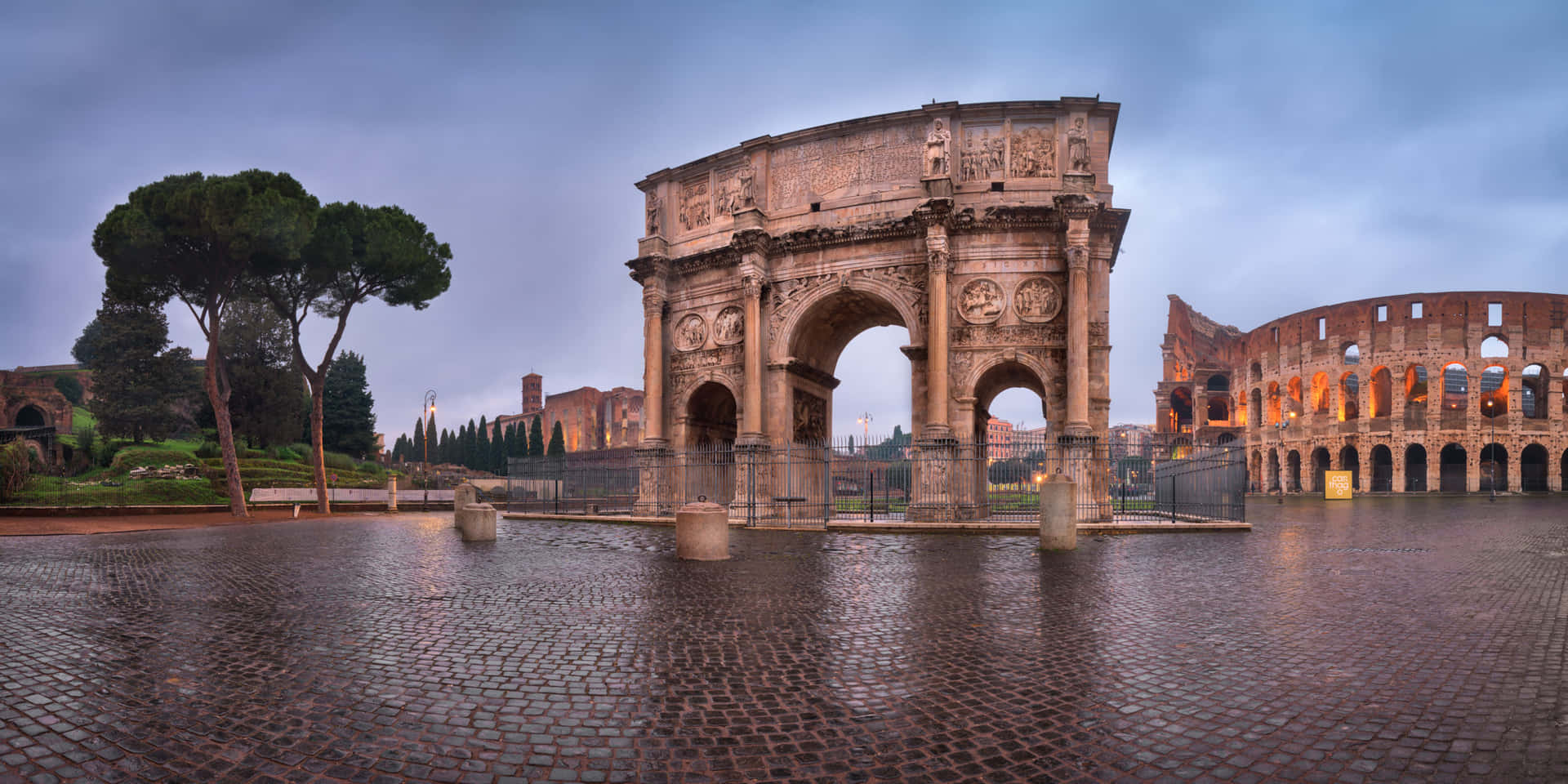 Arch Of Constantine Colosseum After Rain Picture